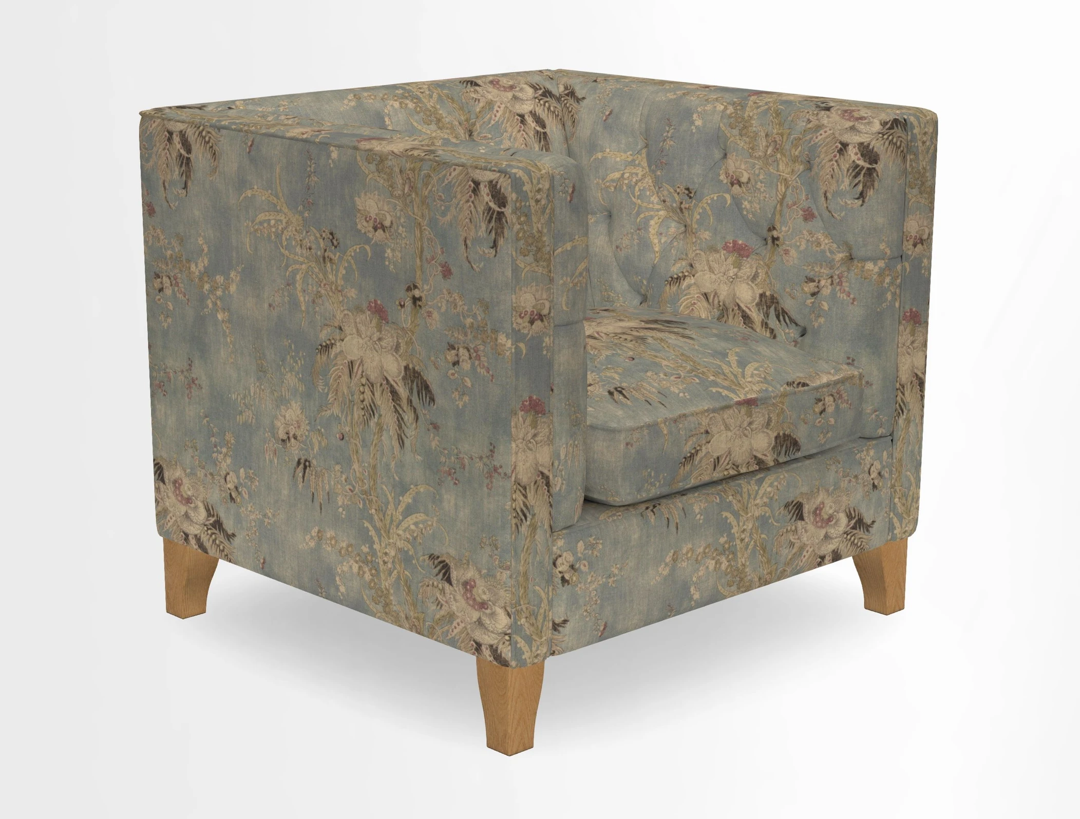 Haresfield Chair in Two Tone Plain Biscuit