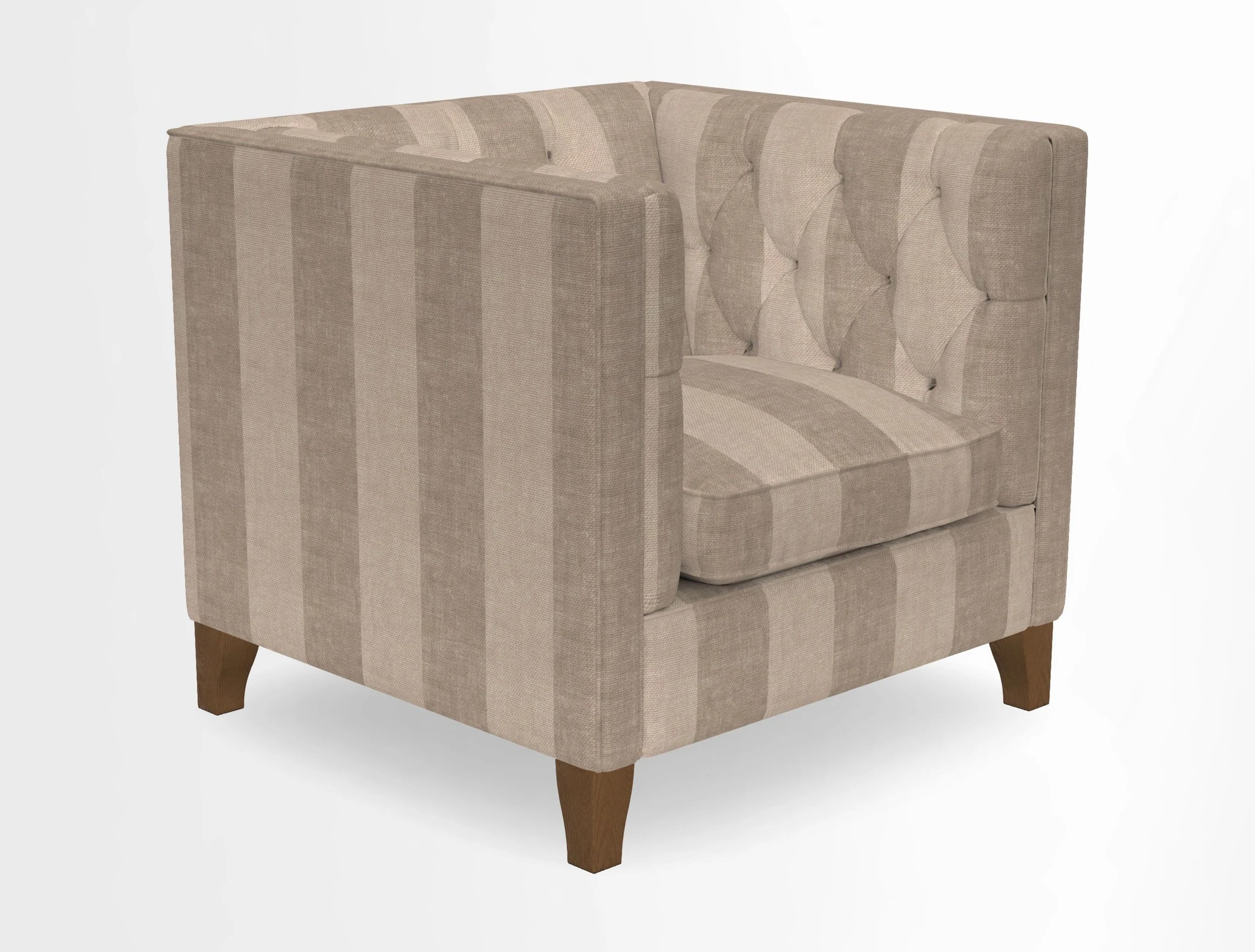 Haresfield Chair in Two Tone Plain Biscuit