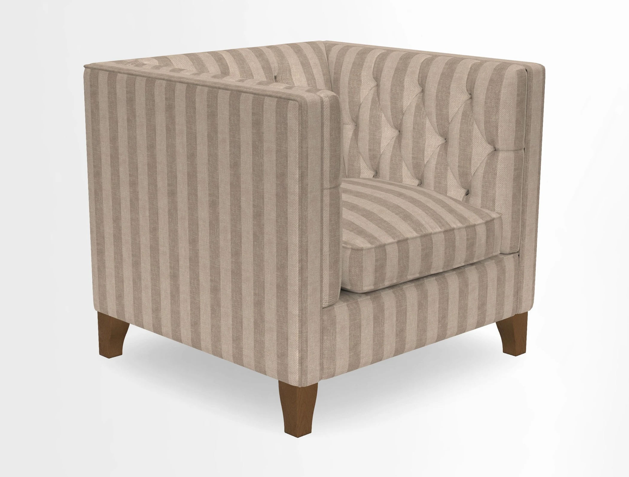 Haresfield Chair in Two Tone Plain Biscuit