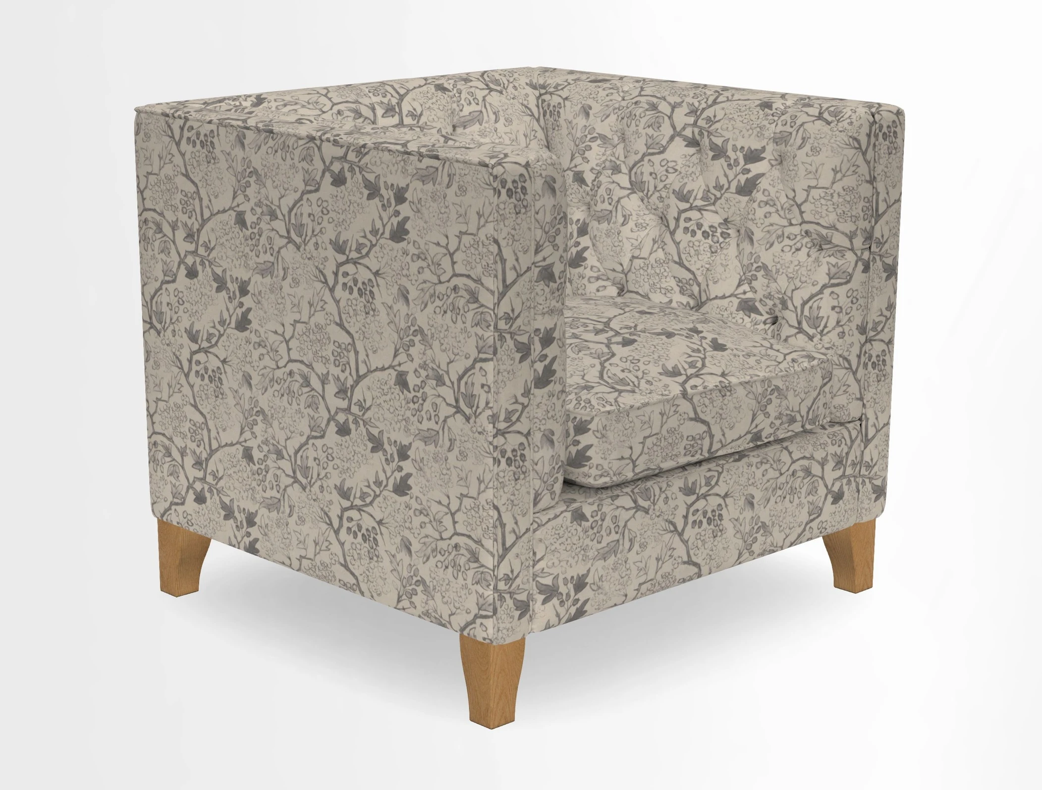 Haresfield Chair in Two Tone Plain Biscuit