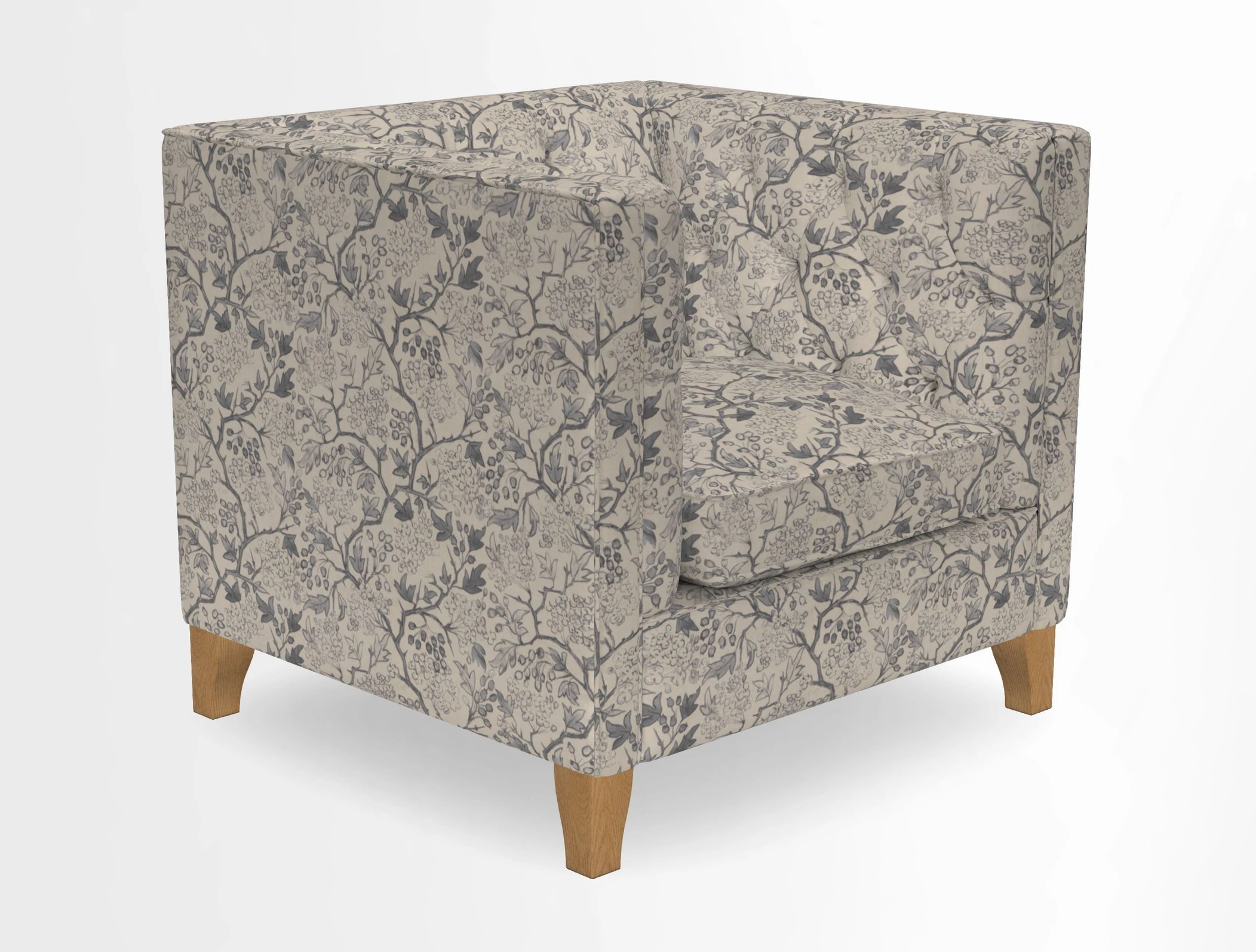 Haresfield Chair in Two Tone Plain Biscuit