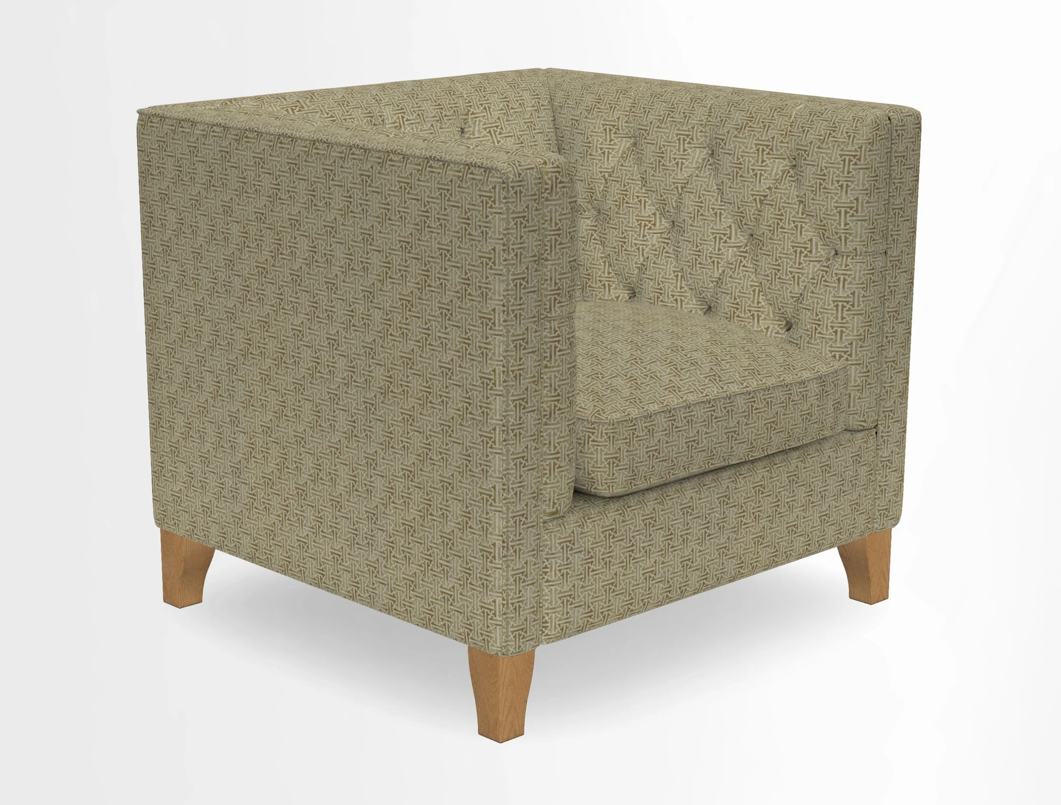 Haresfield Chair in Two Tone Plain Biscuit
