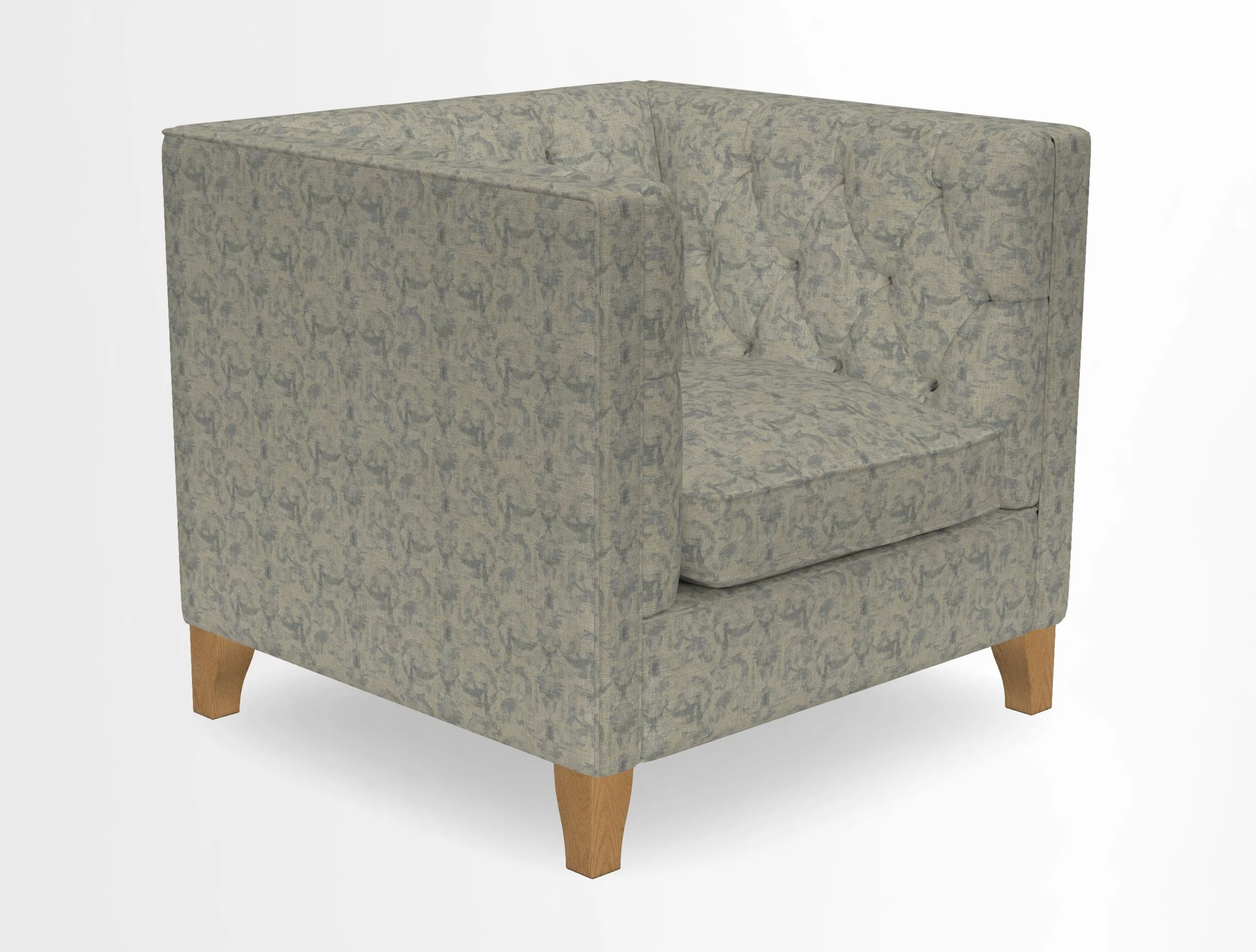 Haresfield Chair in Two Tone Plain Biscuit