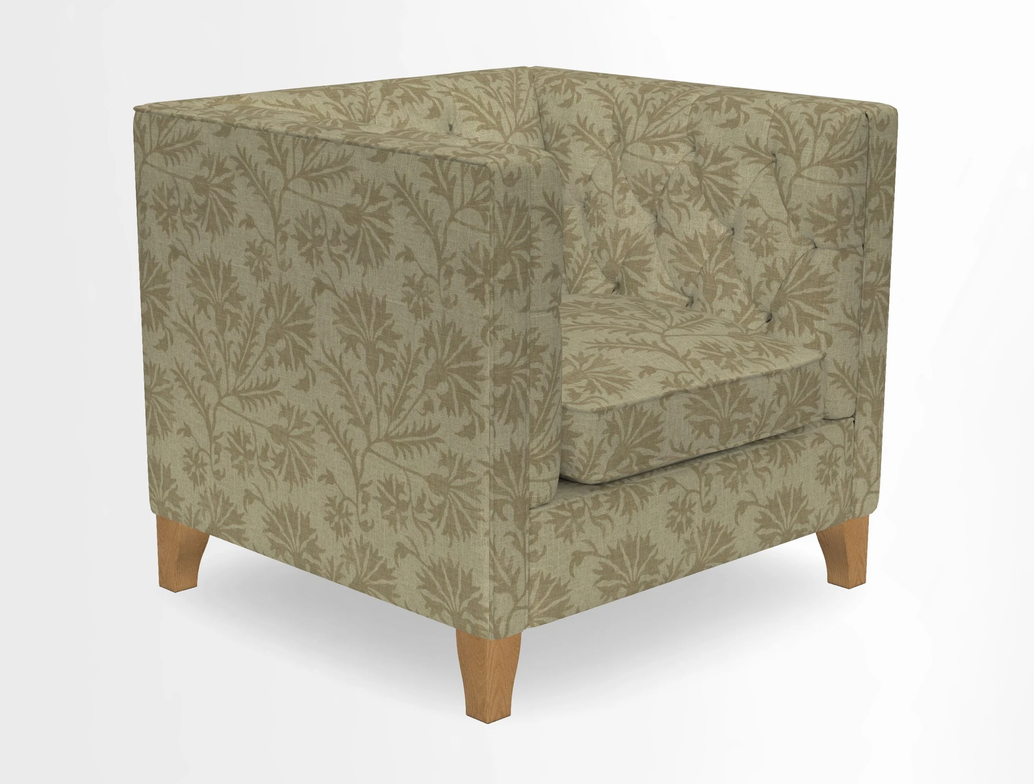 Haresfield Chair in Two Tone Plain Biscuit