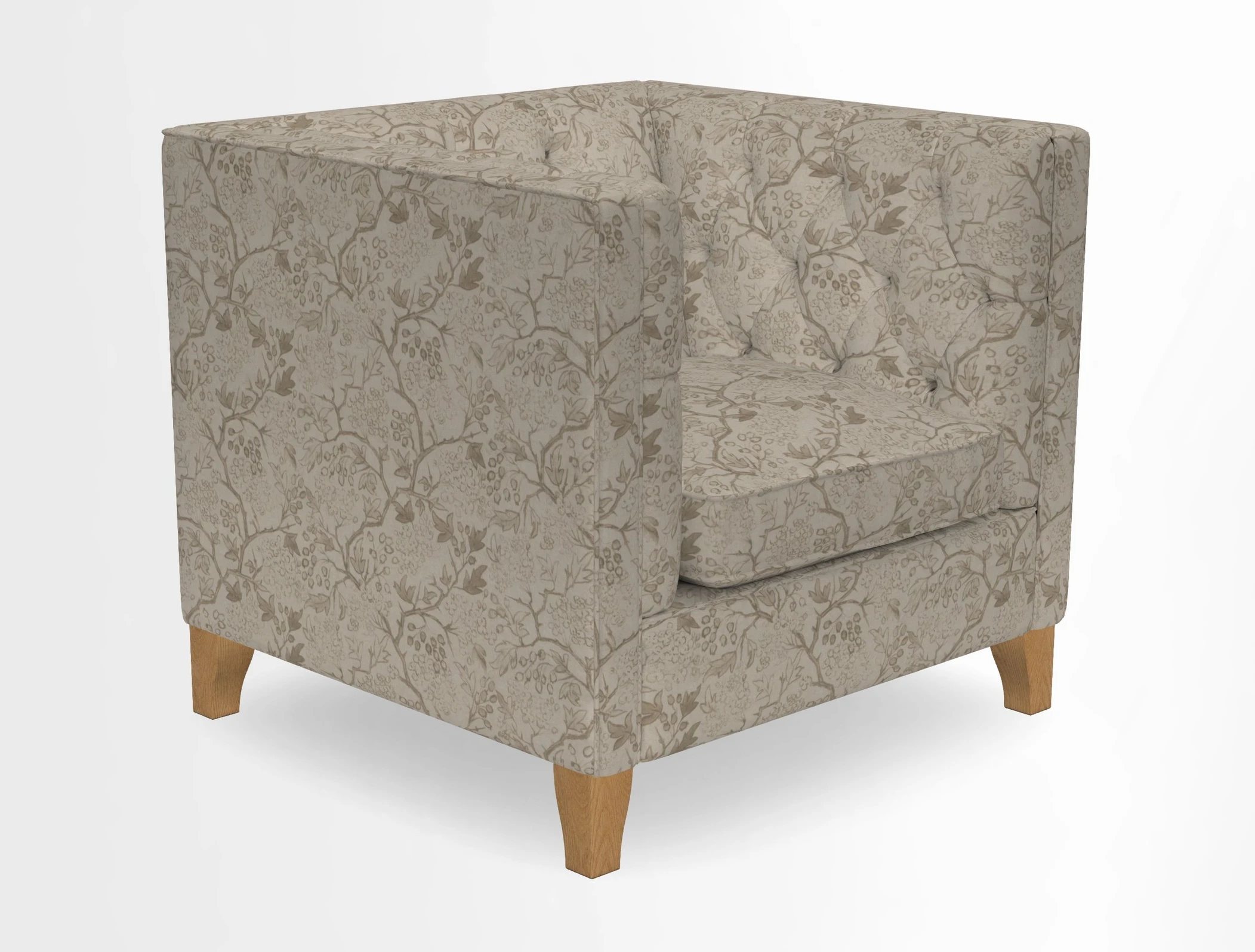 Haresfield Chair in Two Tone Plain Biscuit