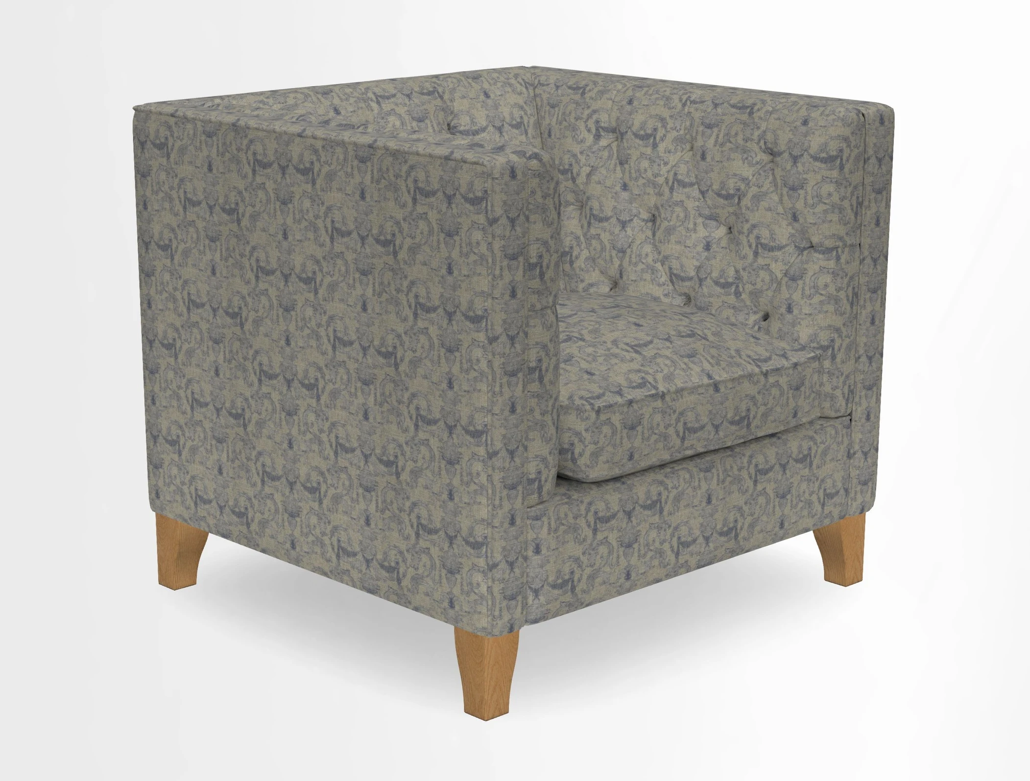 Haresfield Chair in Two Tone Plain Biscuit