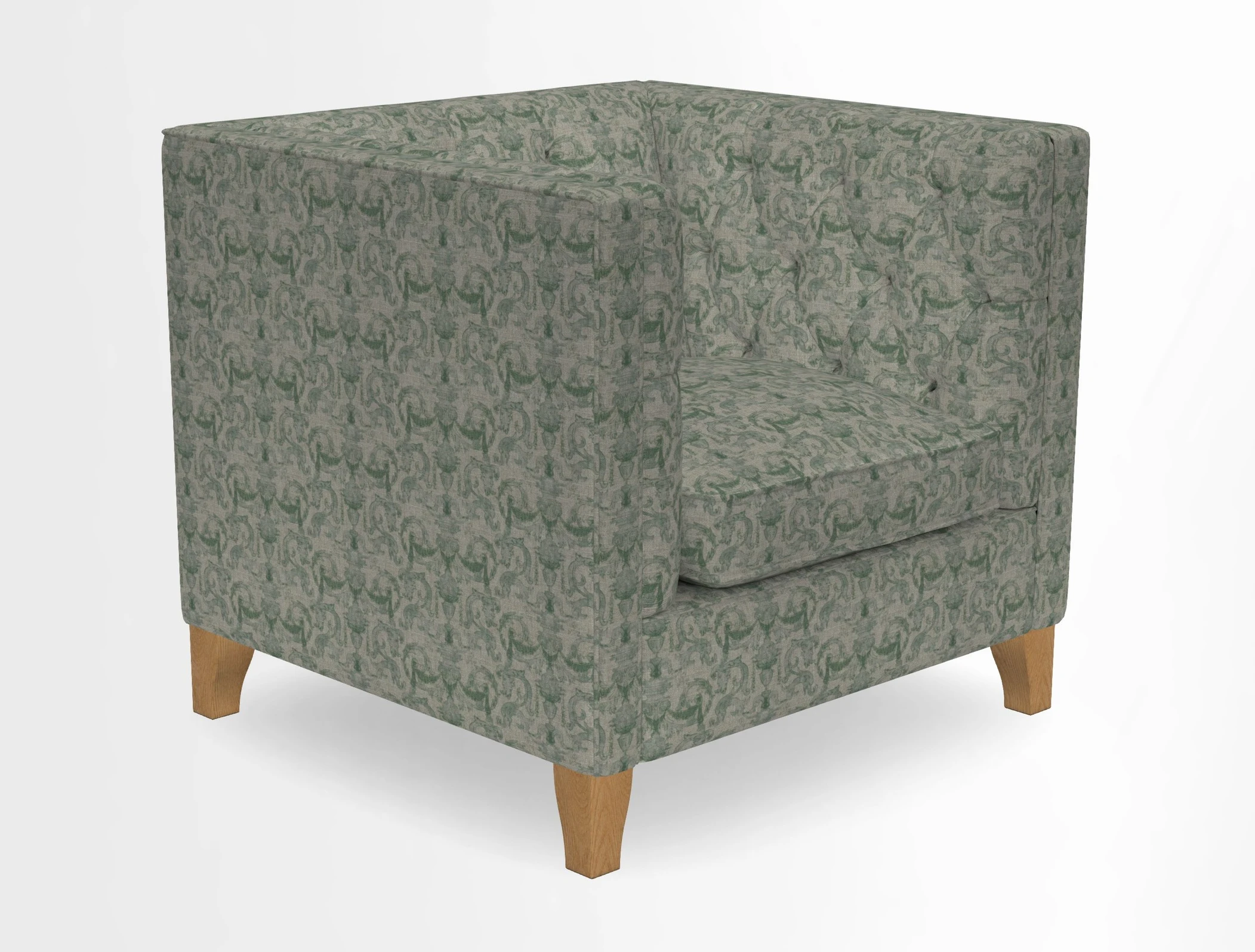 Haresfield Chair in Two Tone Plain Biscuit