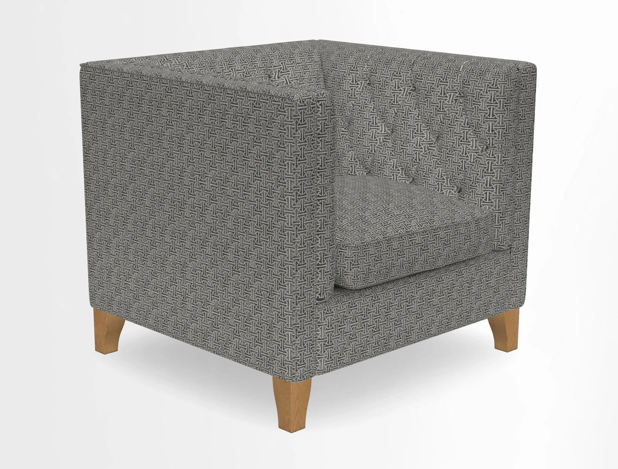 Haresfield Chair in Two Tone Plain Biscuit