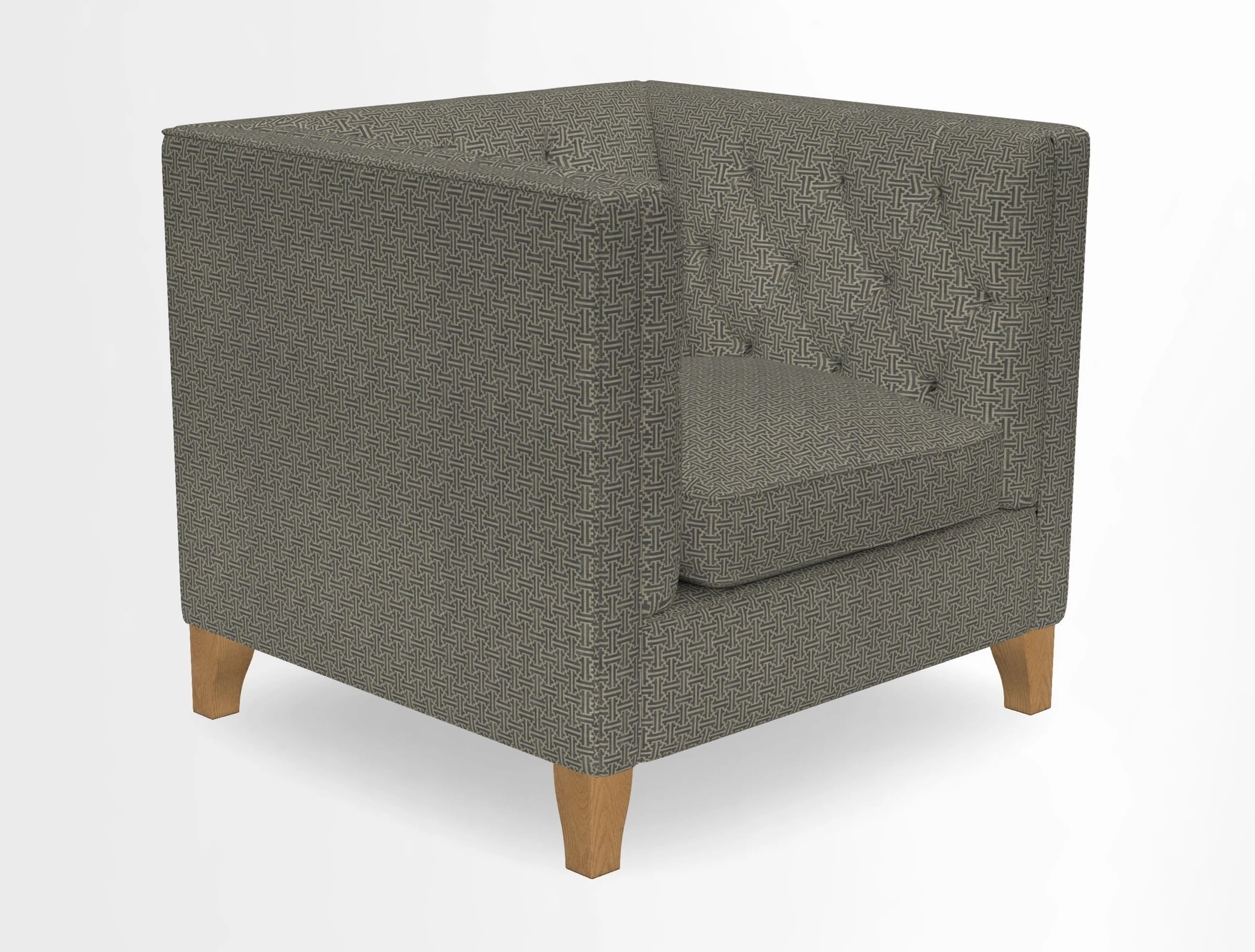 Haresfield Chair in Two Tone Plain Biscuit