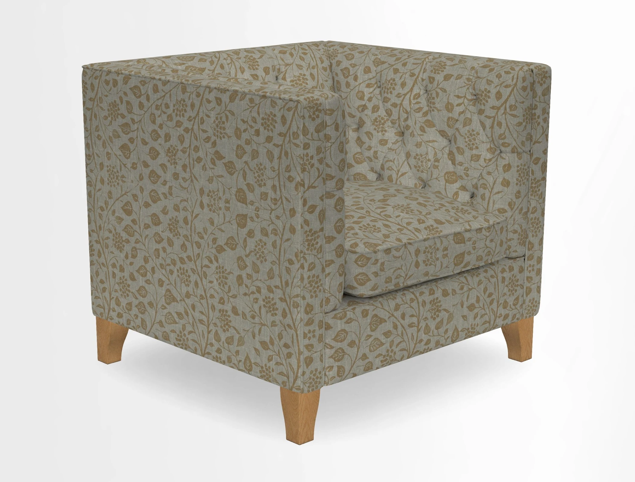 Haresfield Chair in Two Tone Plain Biscuit