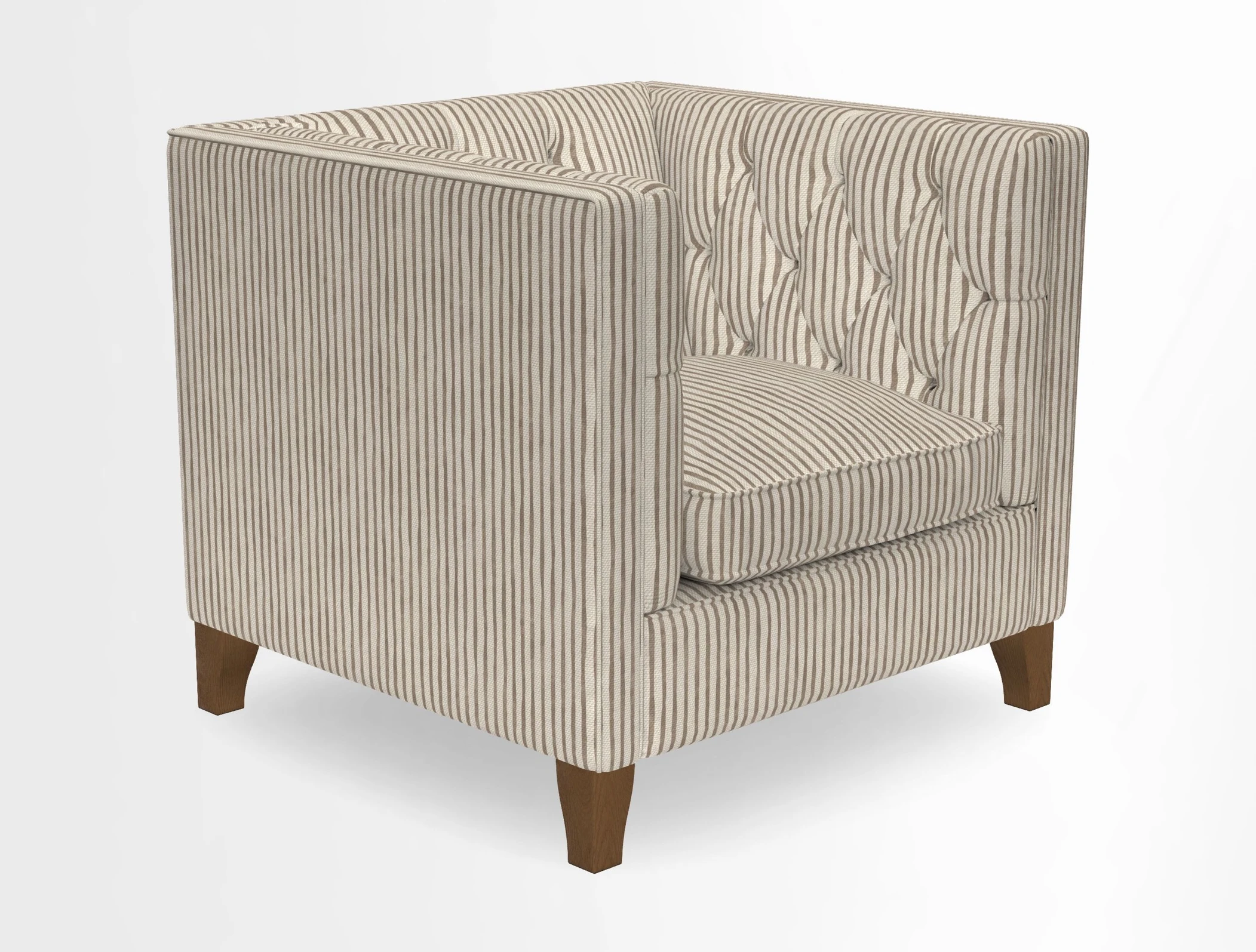 Haresfield Chair in Two Tone Plain Biscuit