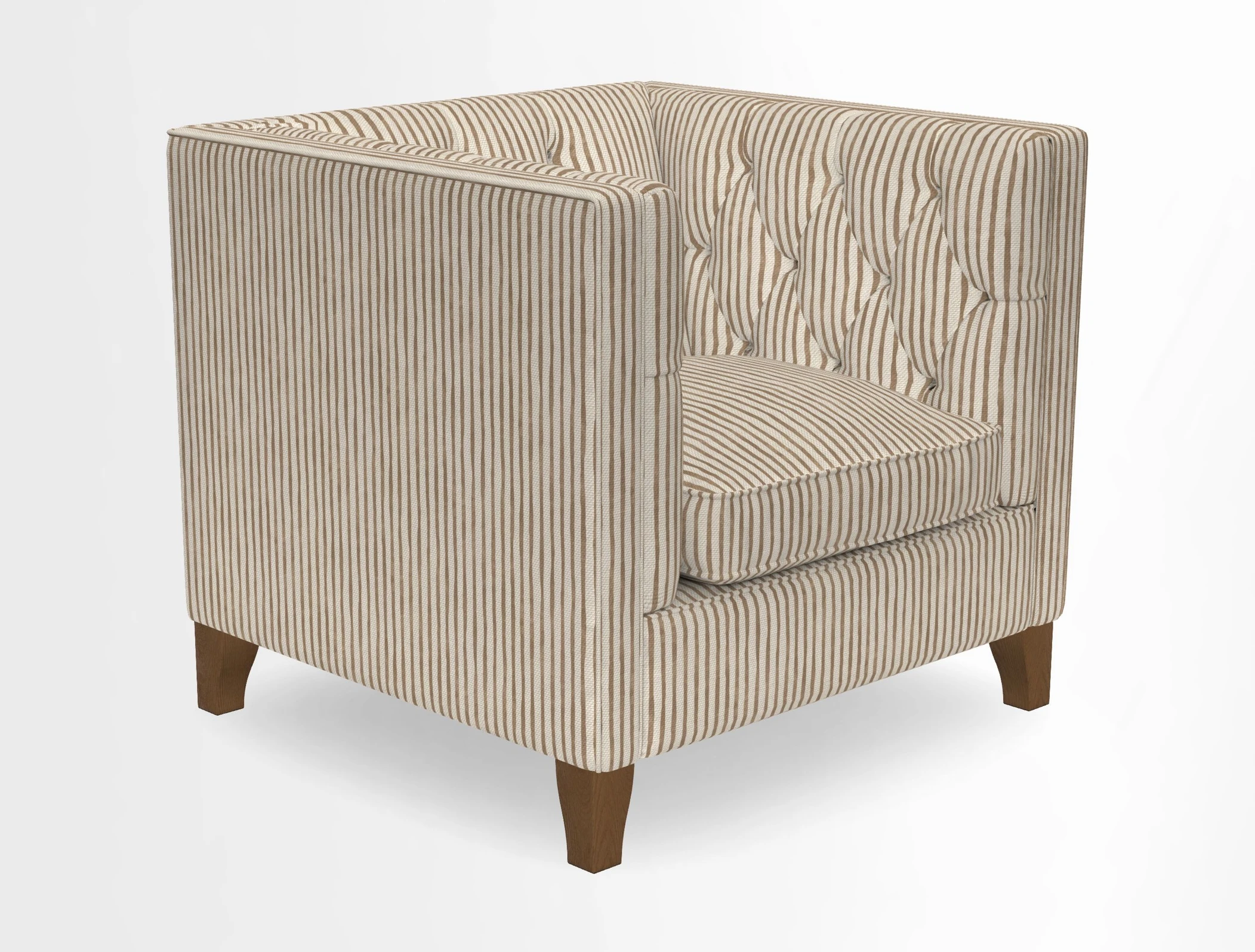 Haresfield Chair in Two Tone Plain Biscuit
