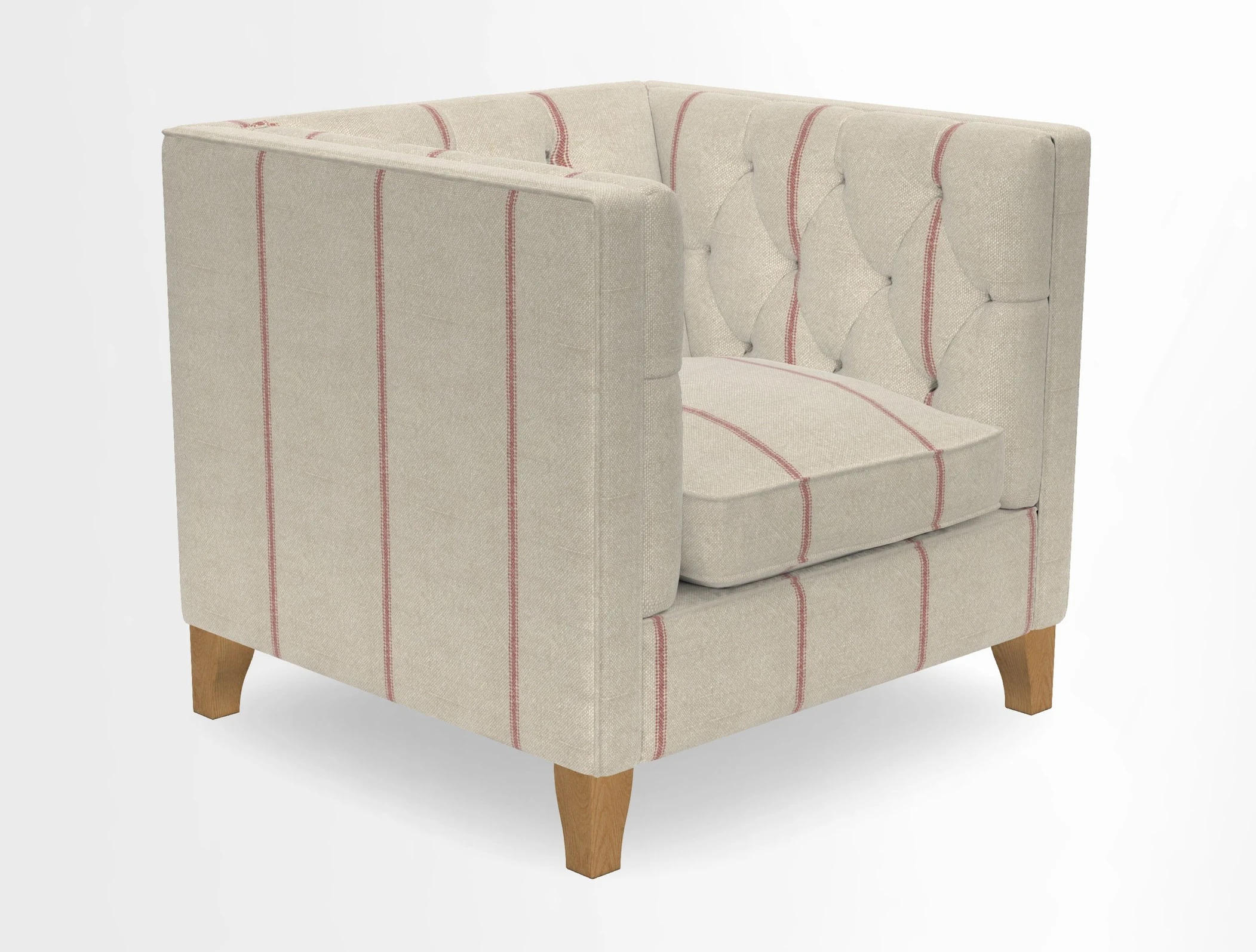 Haresfield Chair in Two Tone Plain Biscuit