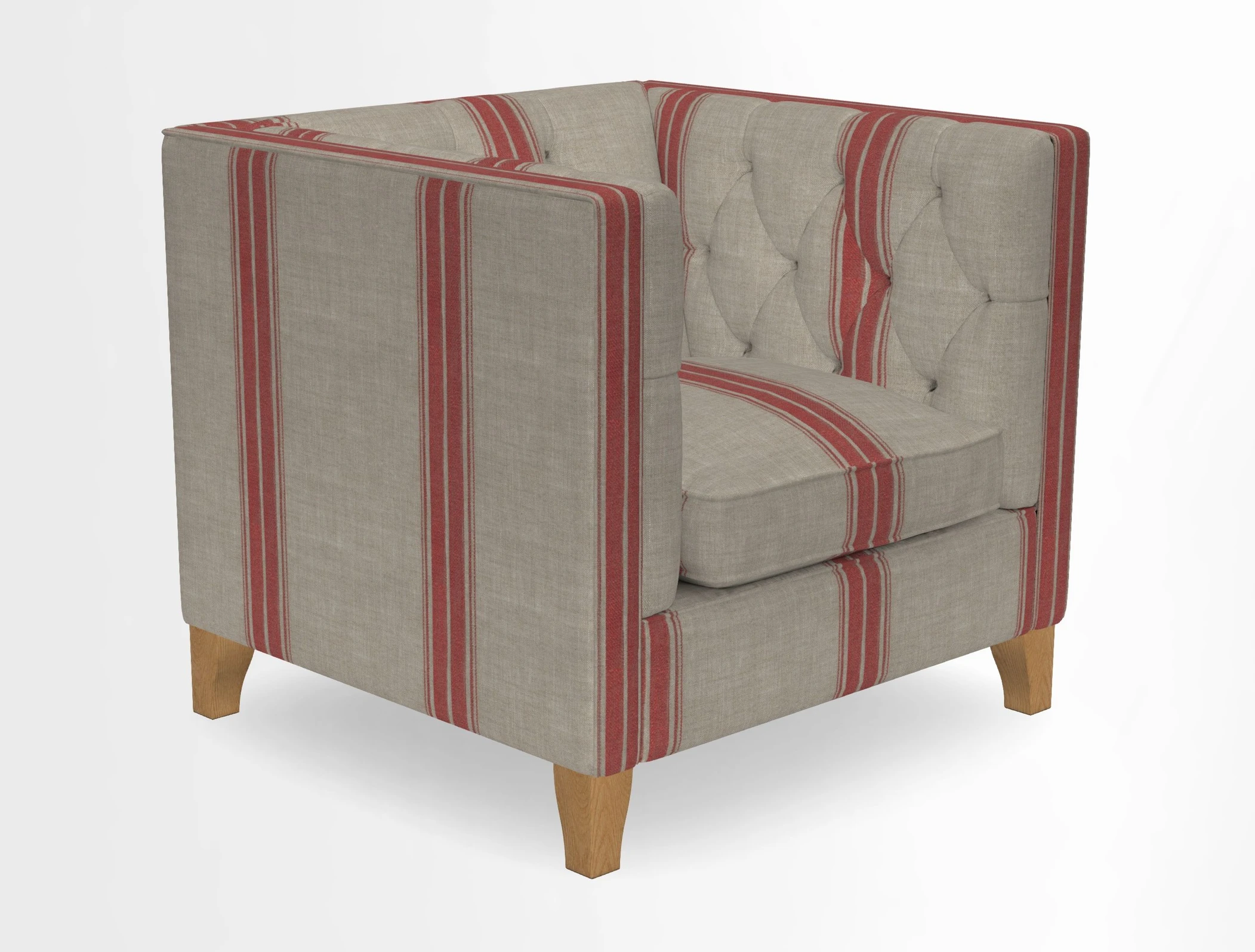 Haresfield Chair in Two Tone Plain Biscuit