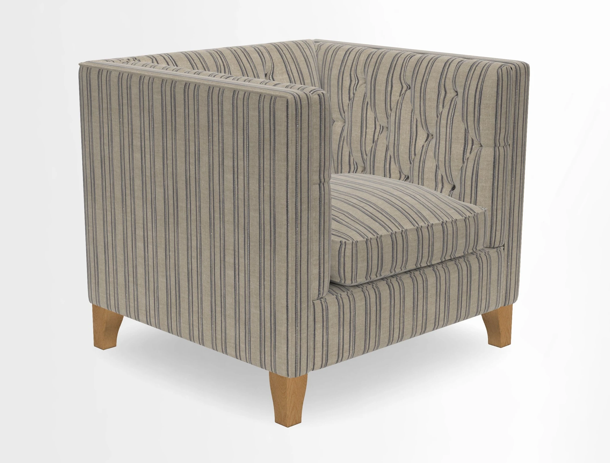 Haresfield Chair in Two Tone Plain Biscuit