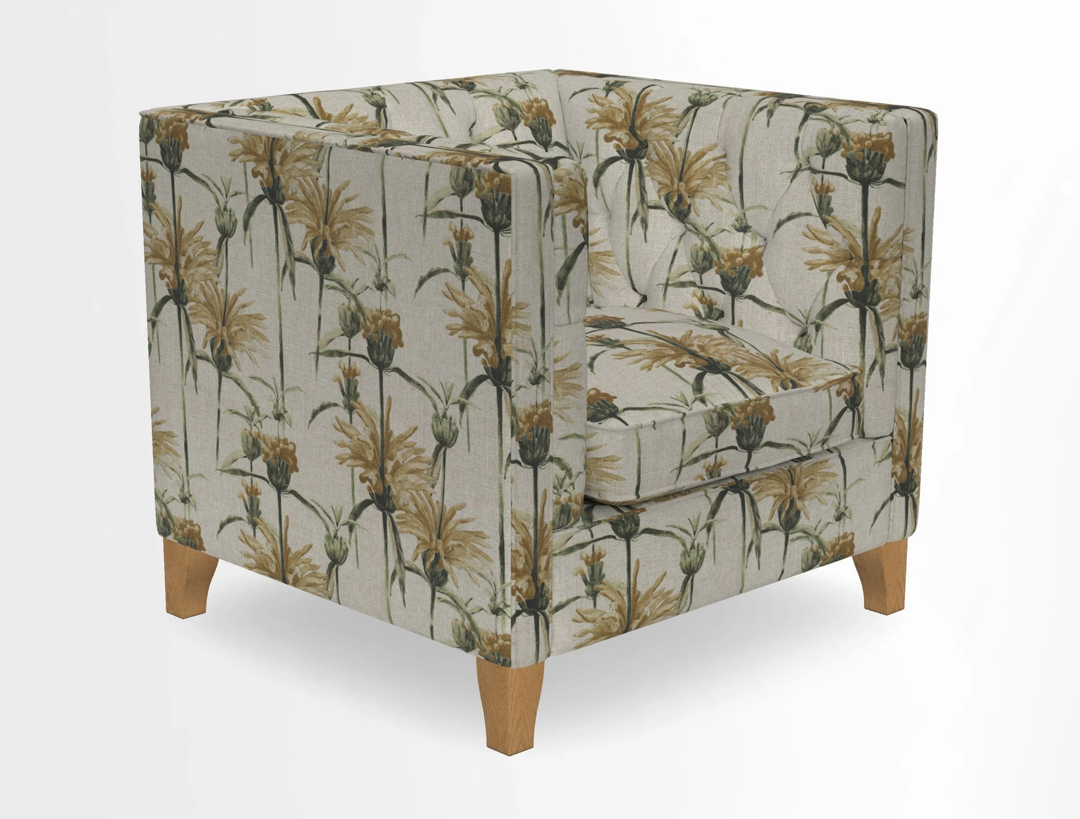 Haresfield Chair in Two Tone Plain Biscuit