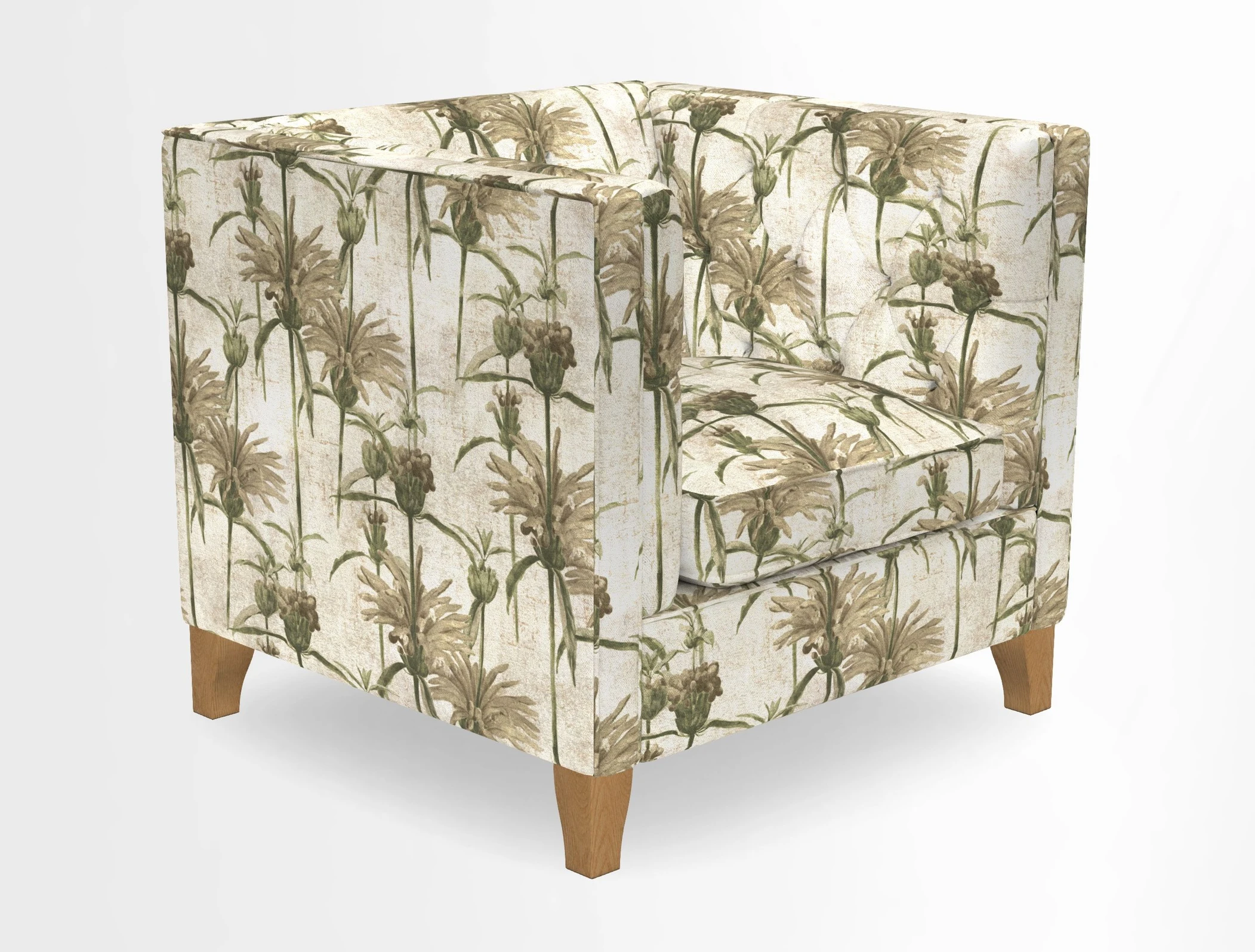 Haresfield Chair in Two Tone Plain Biscuit