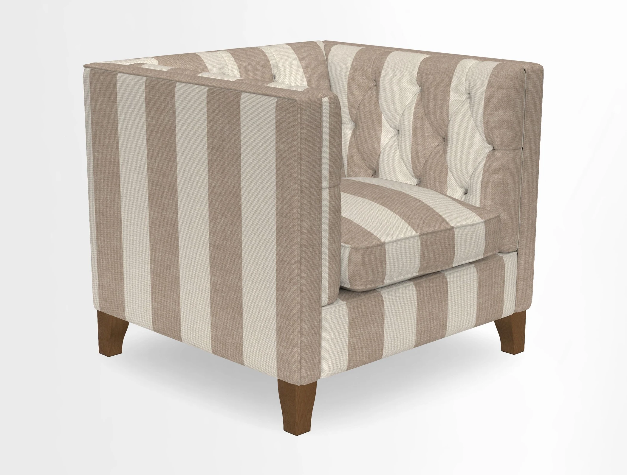 Haresfield Chair in Two Tone Plain Biscuit