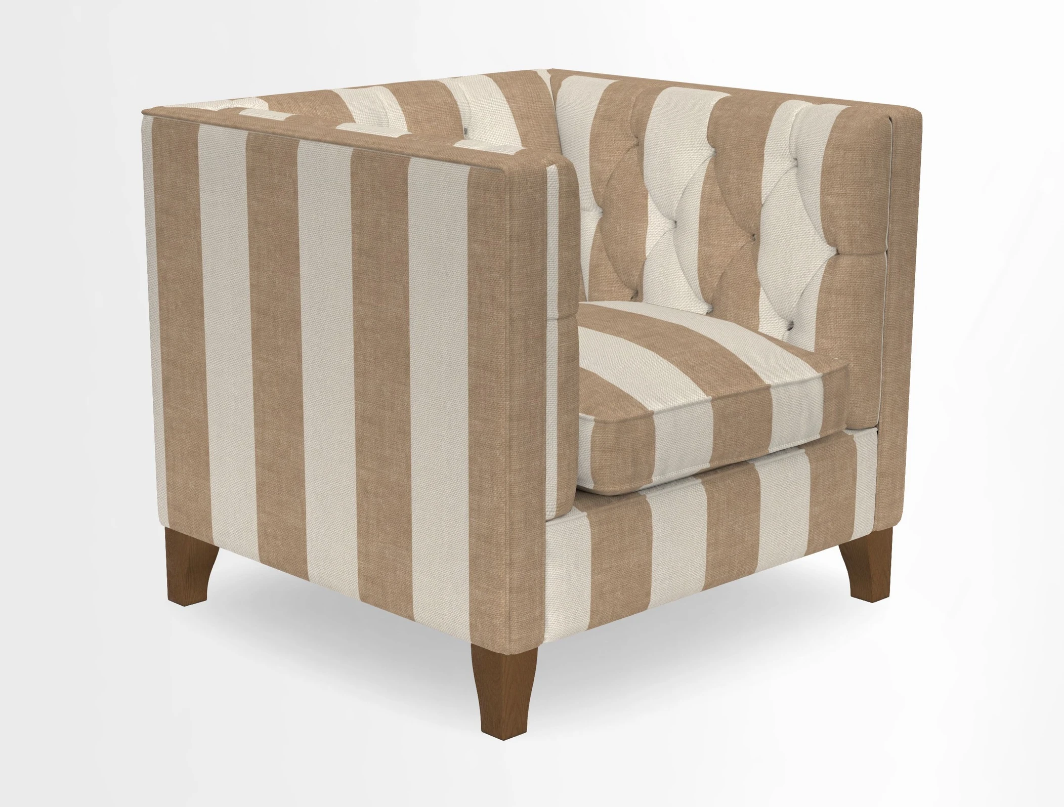 Haresfield Chair in Two Tone Plain Biscuit