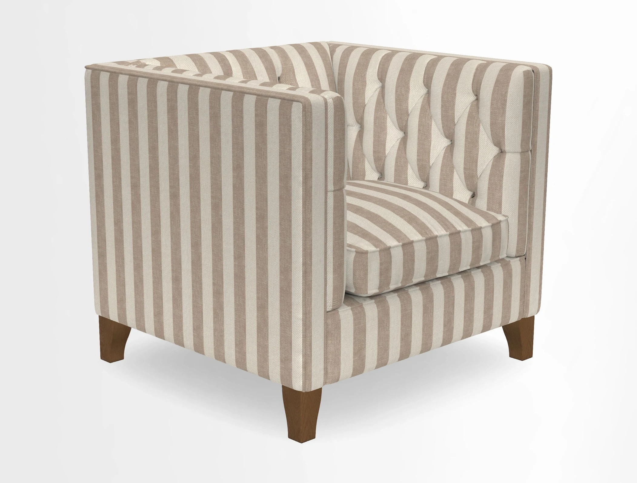 Haresfield Chair in Two Tone Plain Biscuit