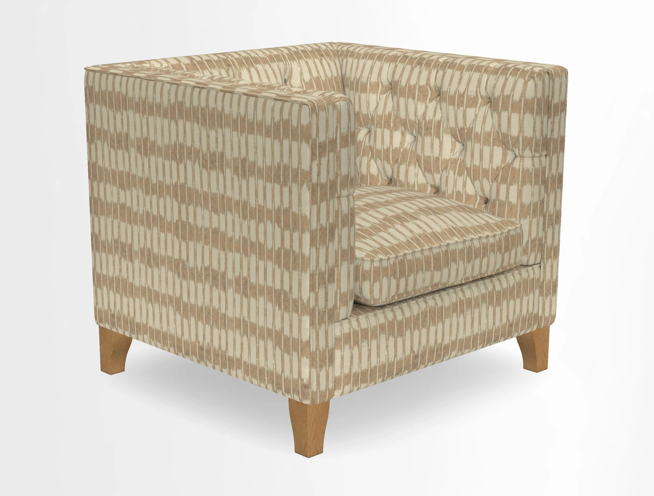 Haresfield Chair in Two Tone Plain Biscuit