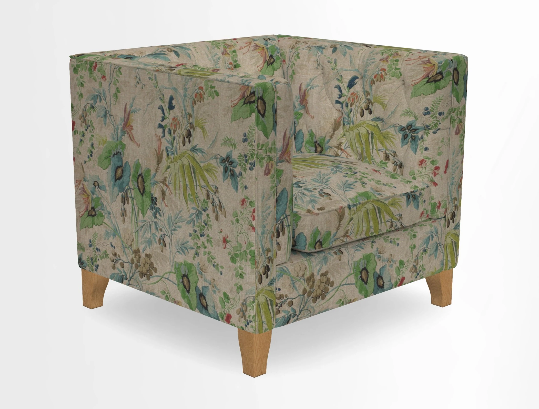 Haresfield Chair in Two Tone Plain Biscuit