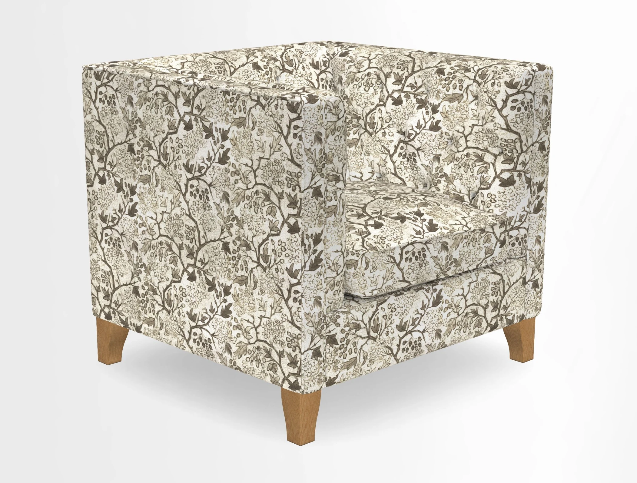 Haresfield Chair in Two Tone Plain Biscuit