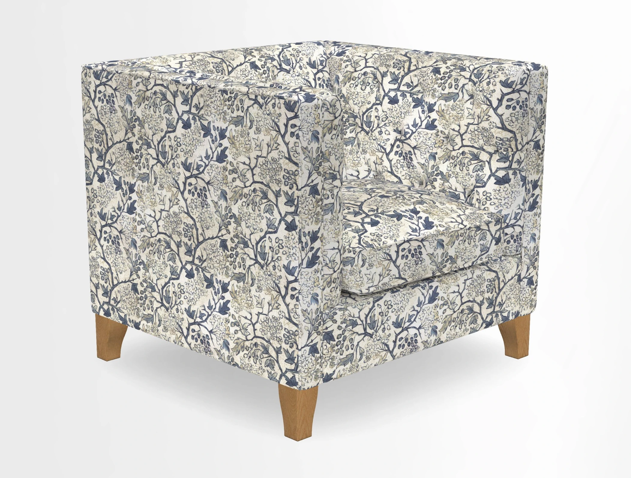 Haresfield Chair in Two Tone Plain Biscuit