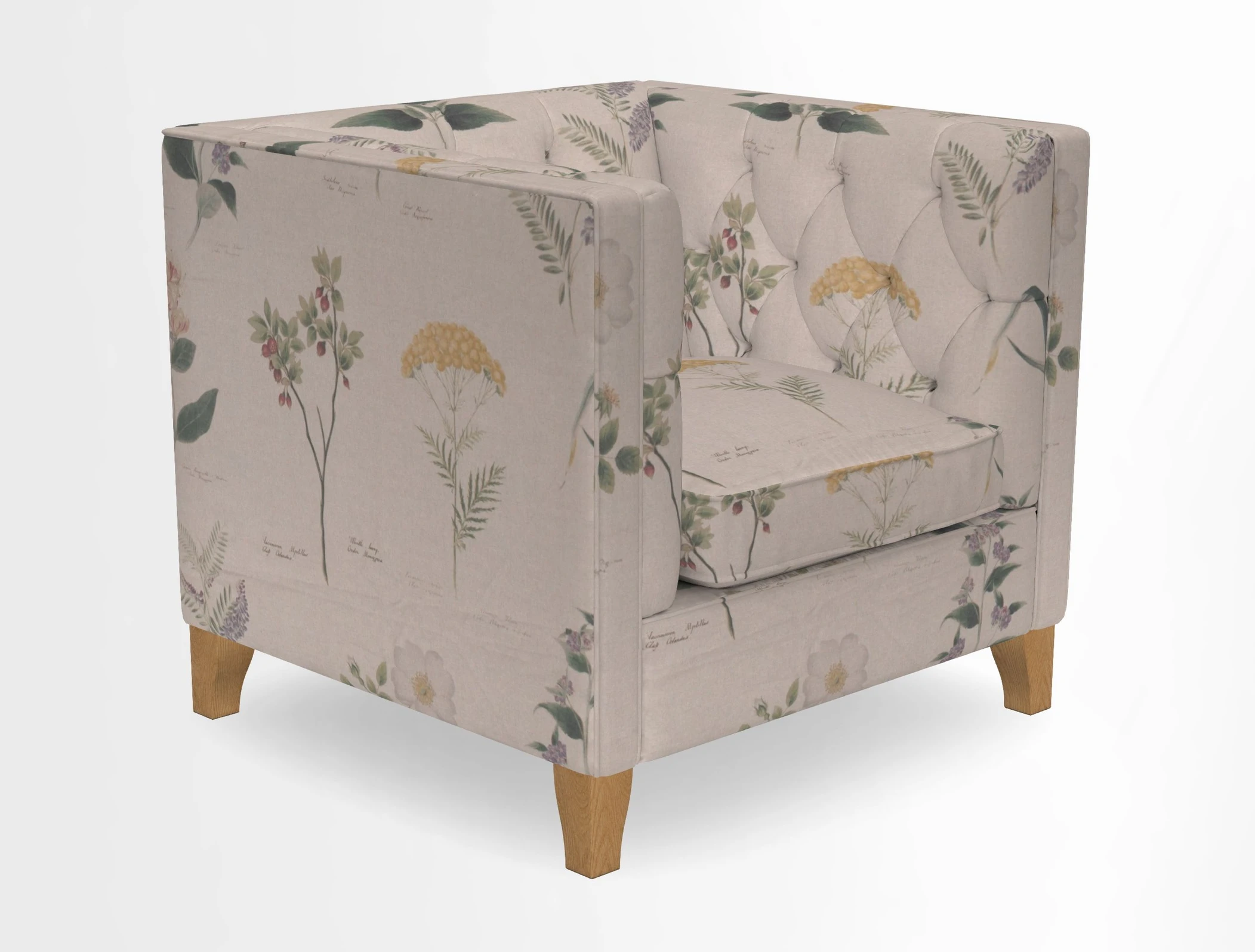 Haresfield Chair in Two Tone Plain Biscuit