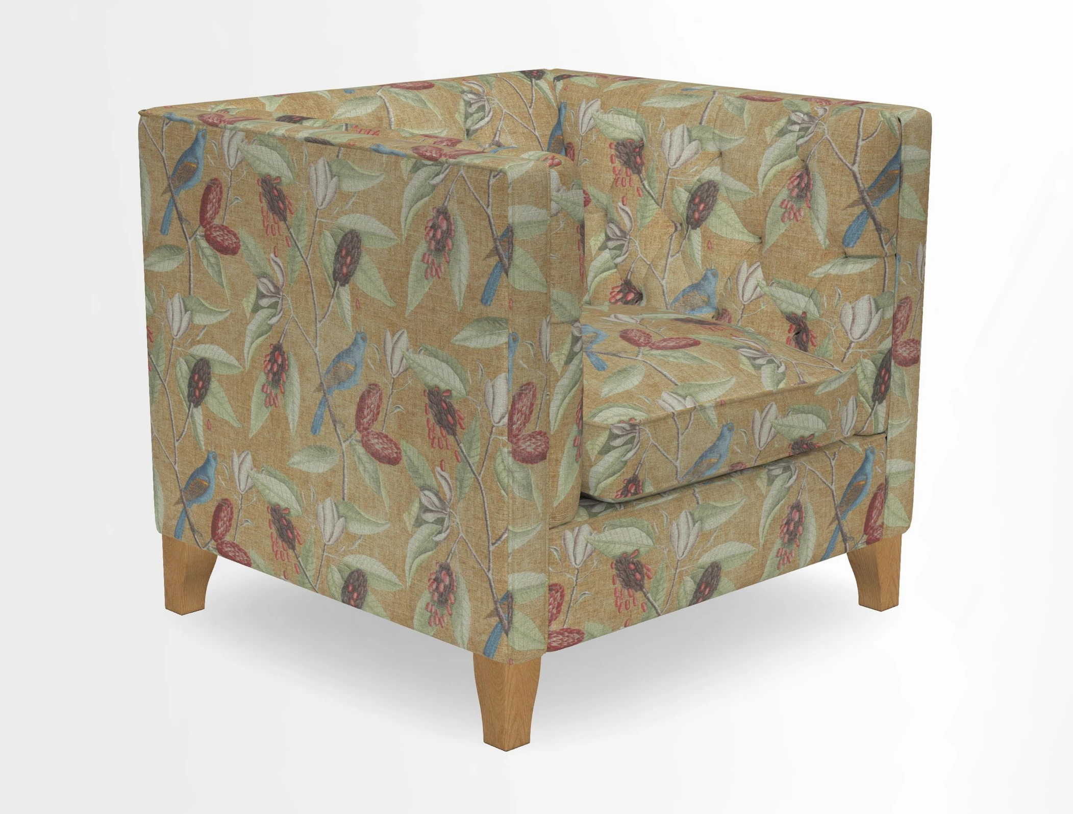Haresfield Chair in Two Tone Plain Biscuit