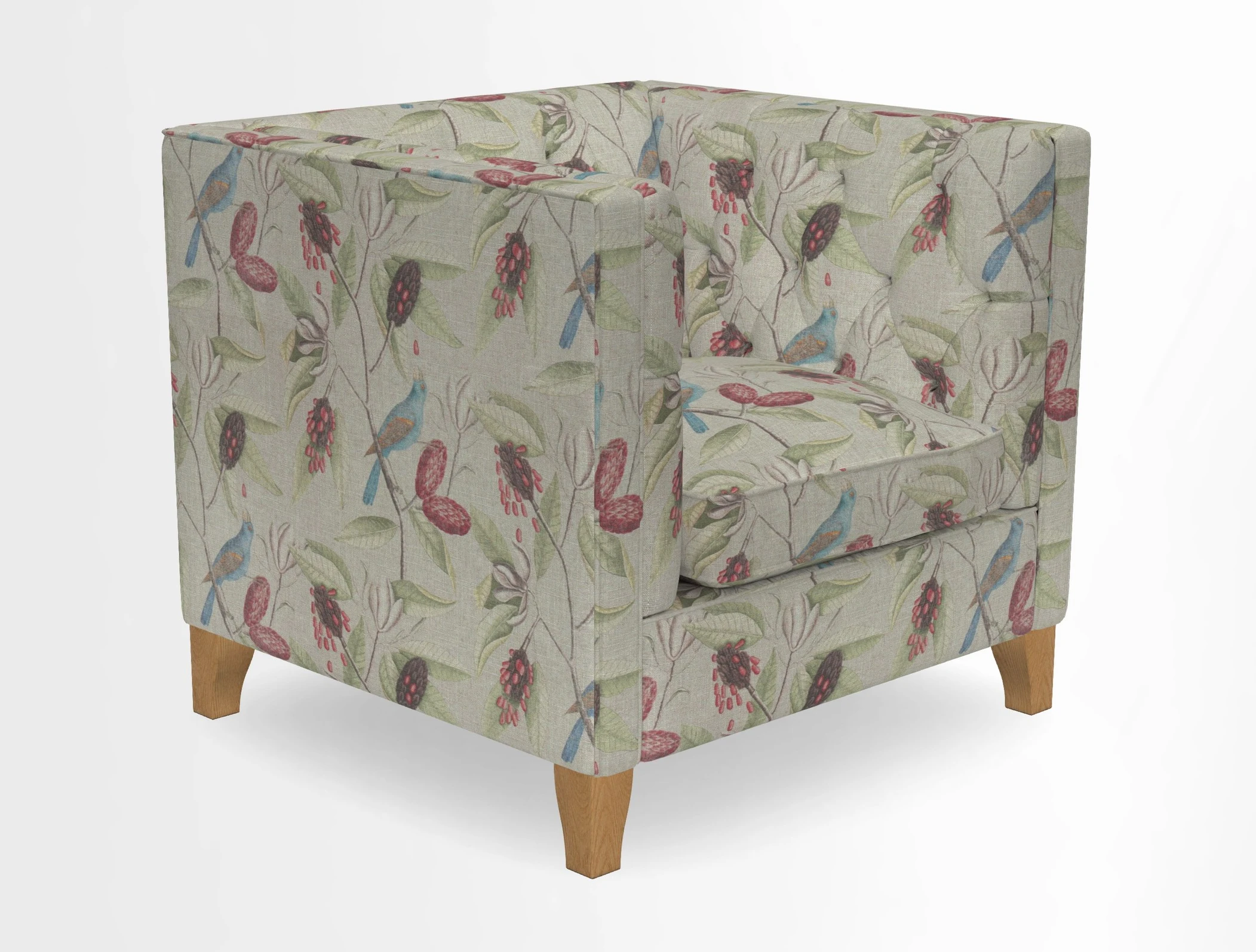 Haresfield Chair in Two Tone Plain Biscuit