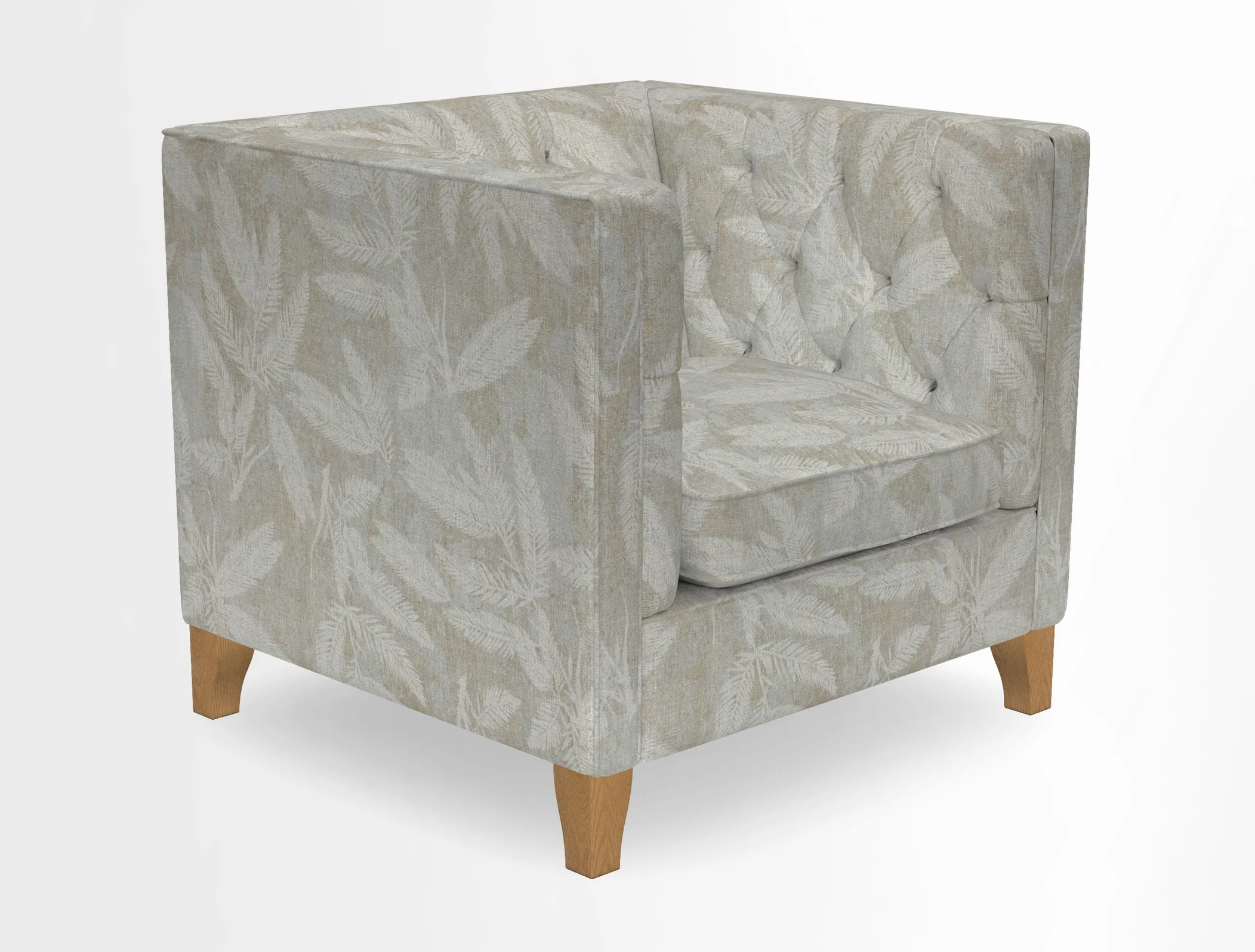 Haresfield Chair in Two Tone Plain Biscuit