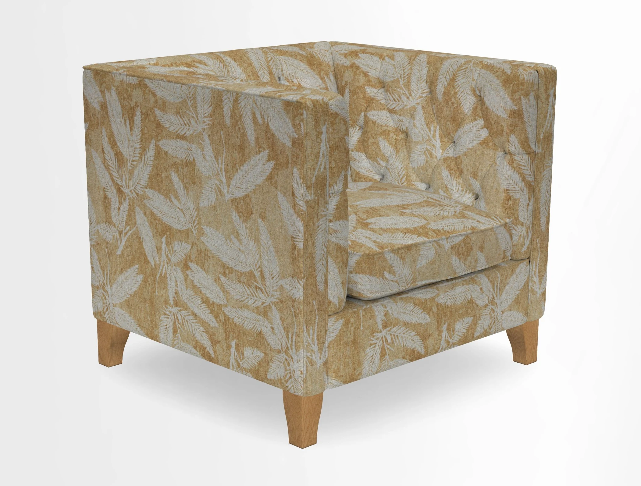 Haresfield Chair in Two Tone Plain Biscuit