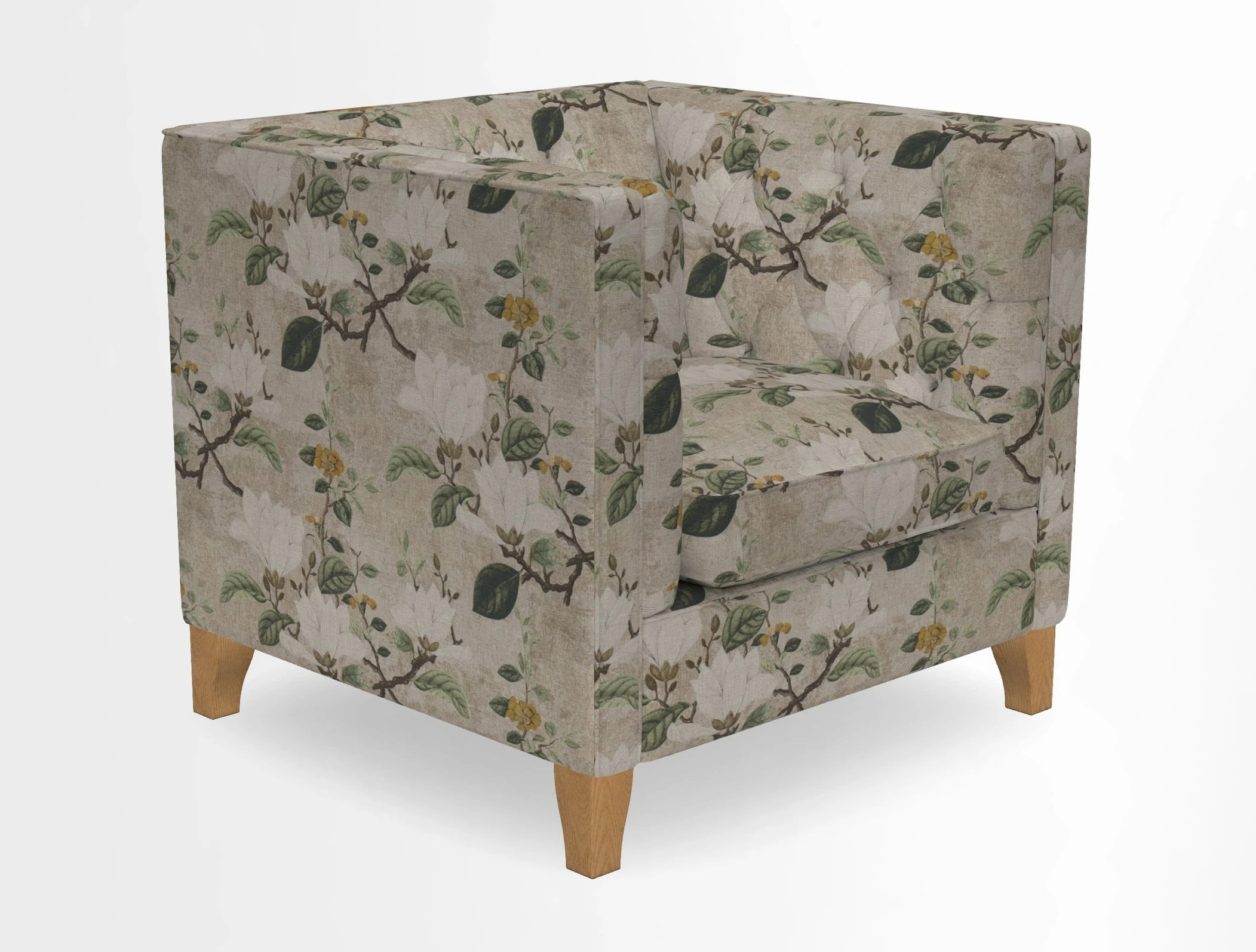 Haresfield Chair in Two Tone Plain Biscuit