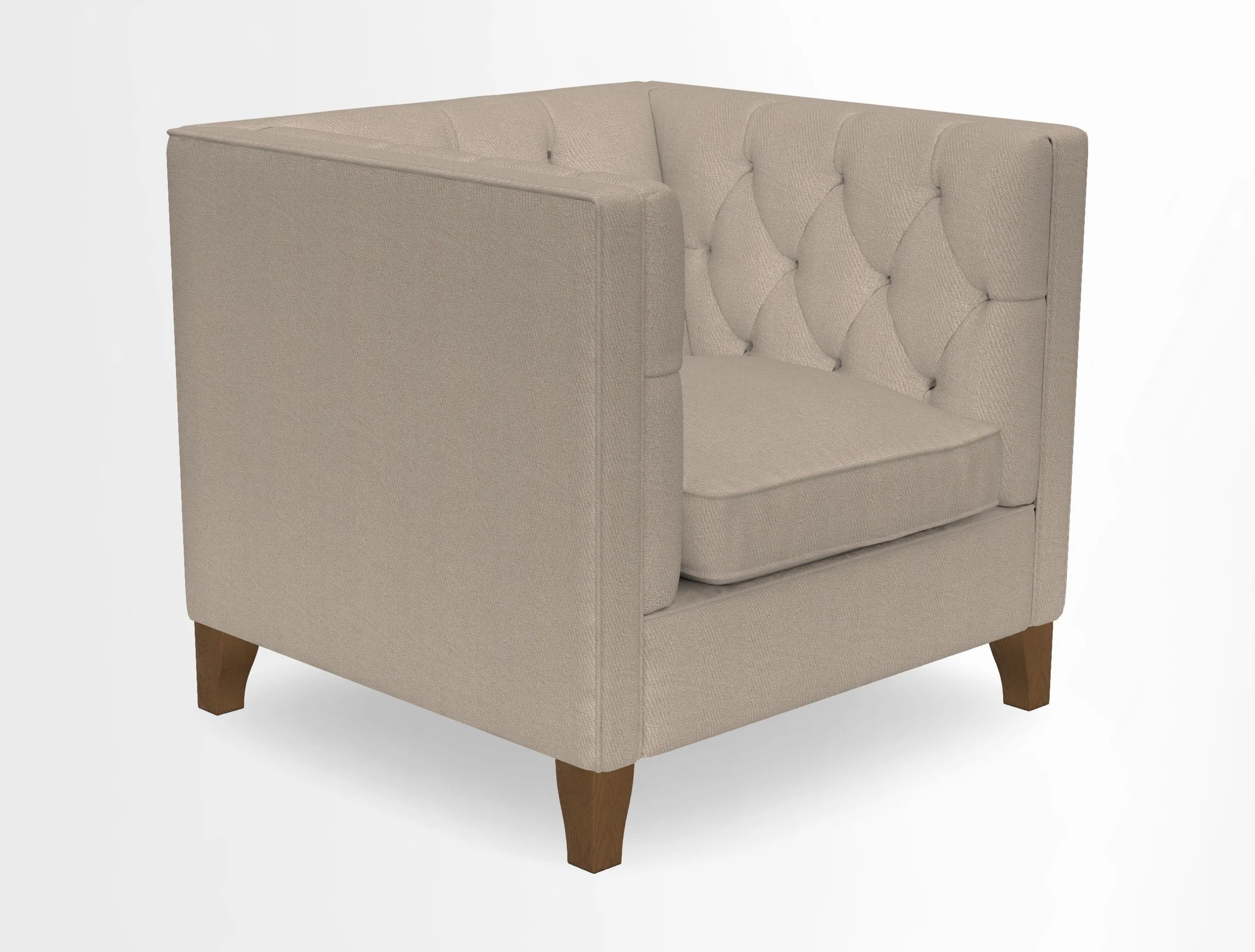 Haresfield Chair in Two Tone Plain Biscuit