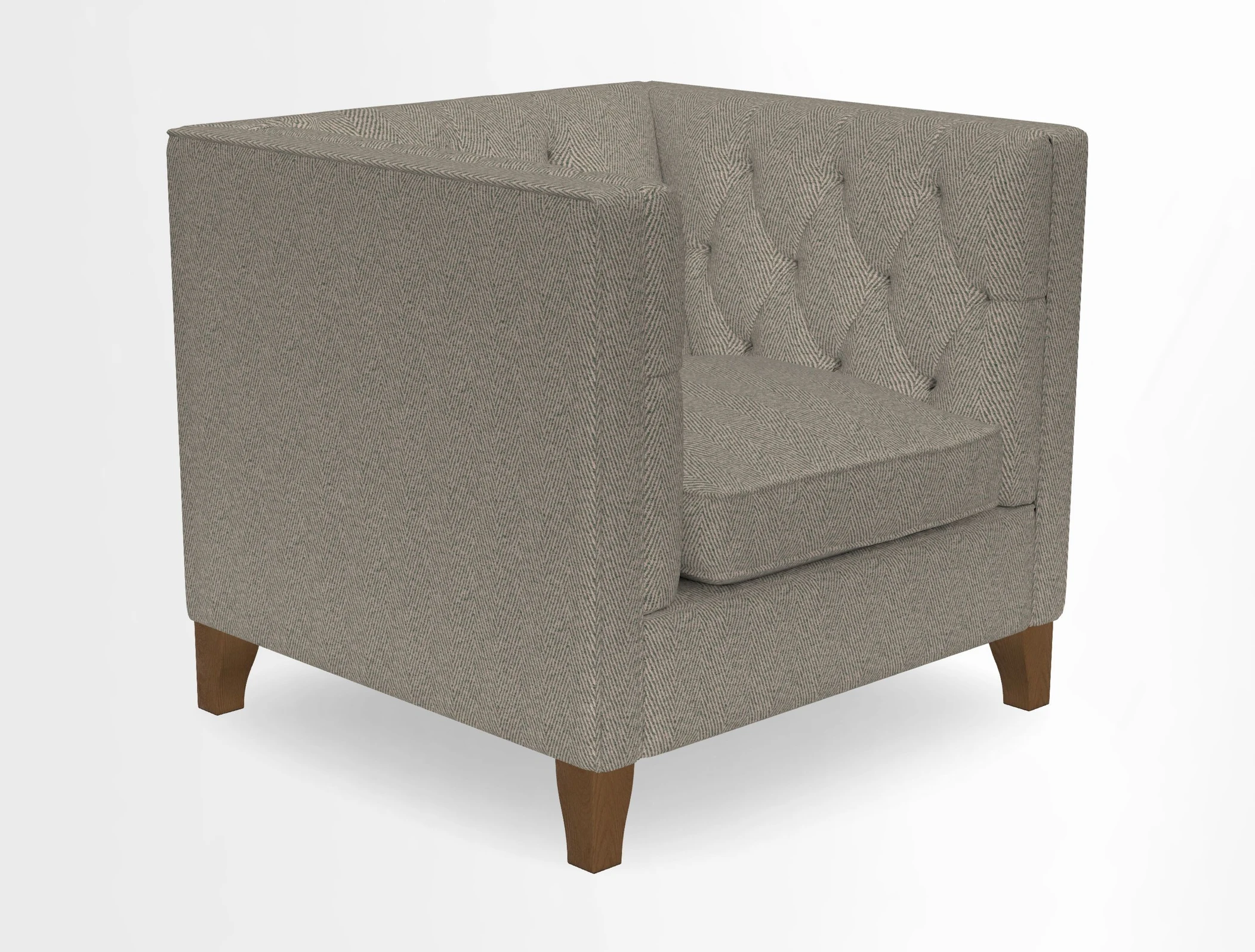 Haresfield Chair in Two Tone Plain Biscuit