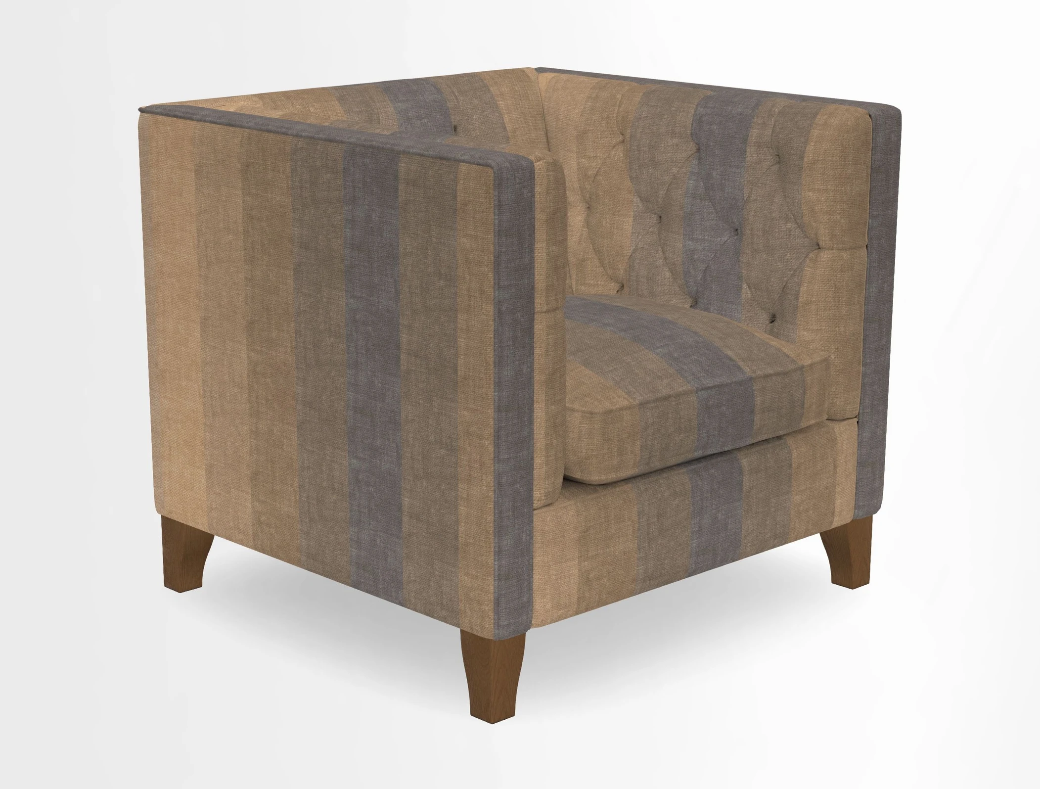 Haresfield Chair in Two Tone Plain Biscuit