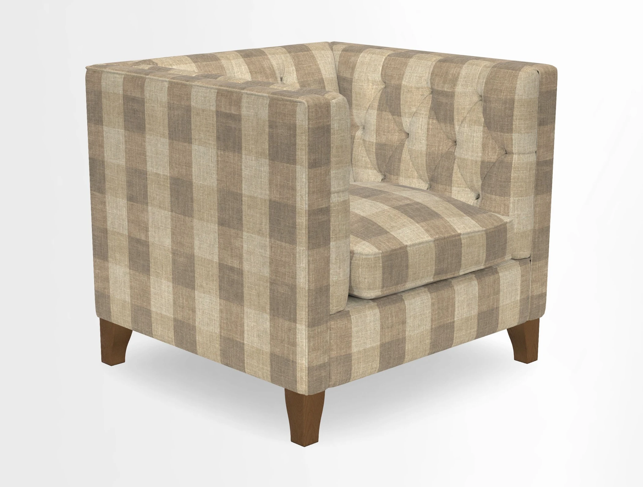 Haresfield Chair in Two Tone Plain Biscuit
