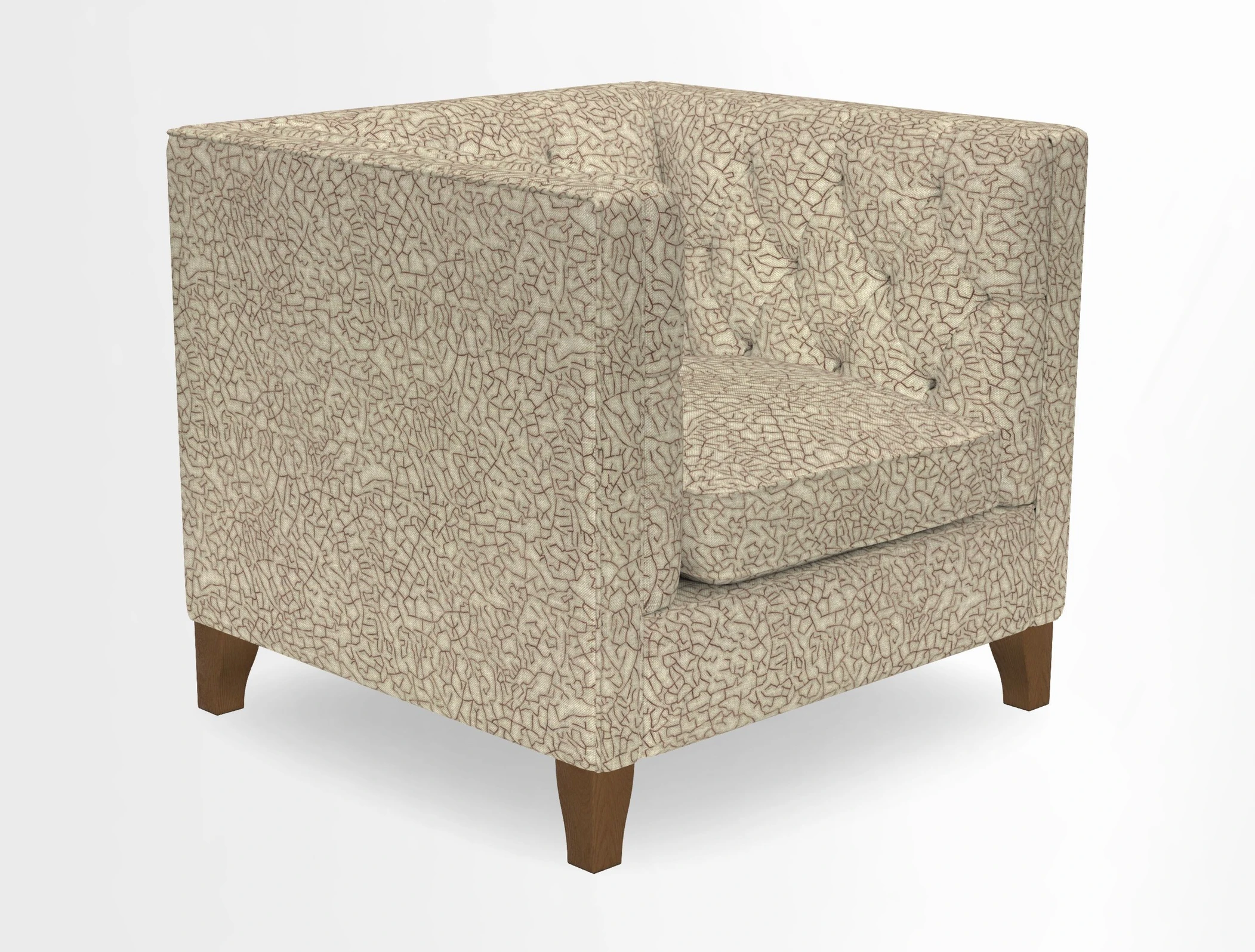 Haresfield Chair in Two Tone Plain Biscuit