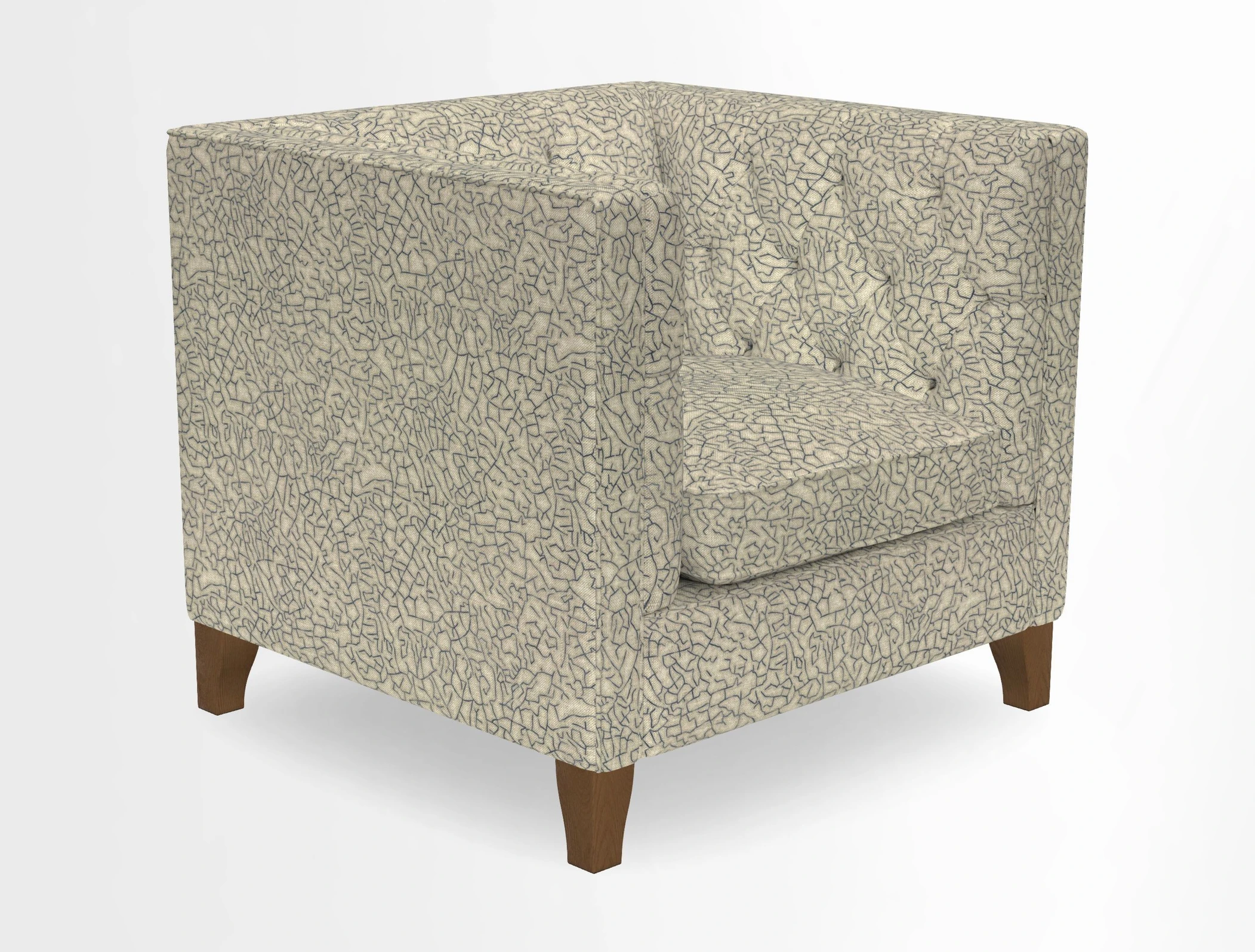 Haresfield Chair in Two Tone Plain Biscuit