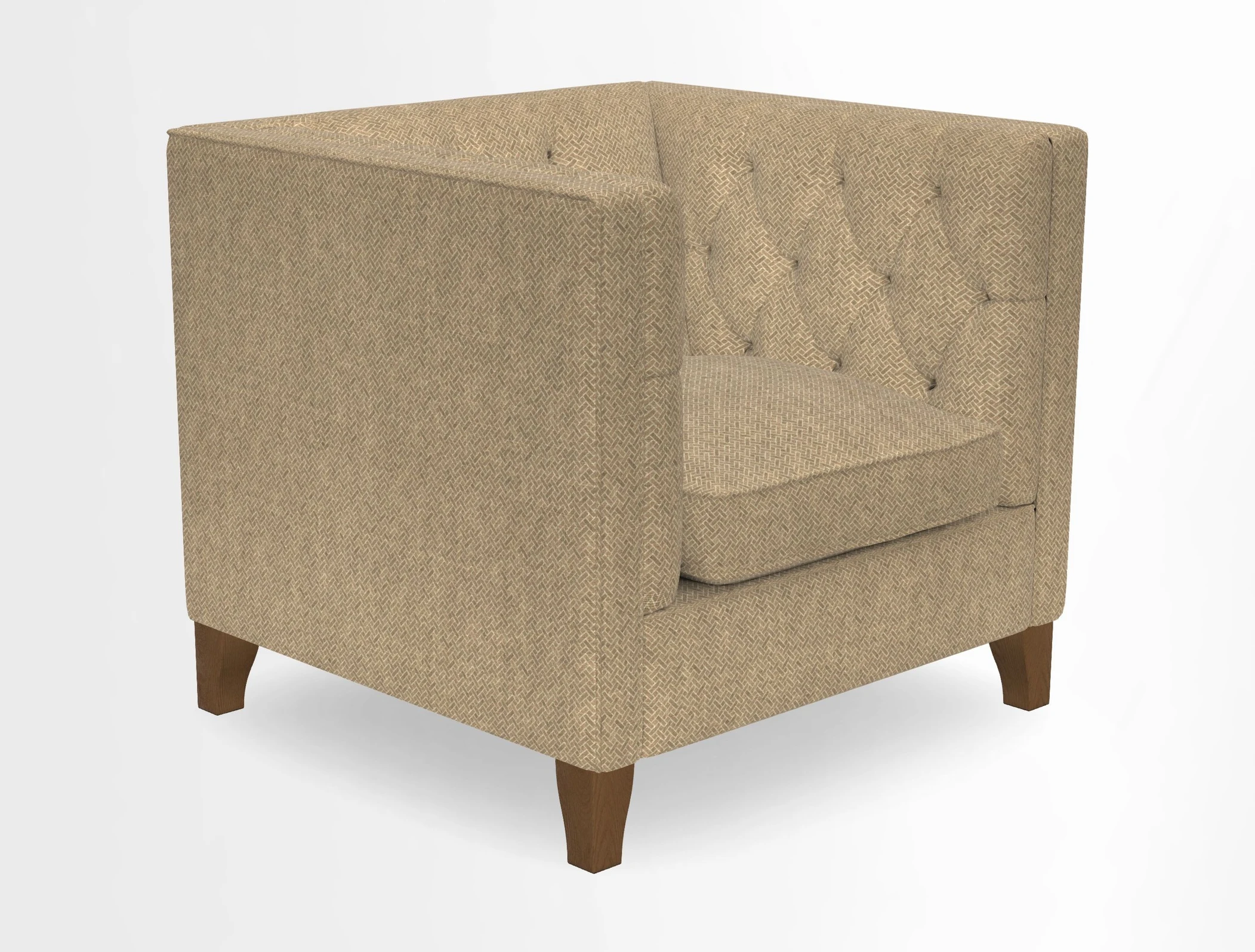 Haresfield Chair in Two Tone Plain Biscuit