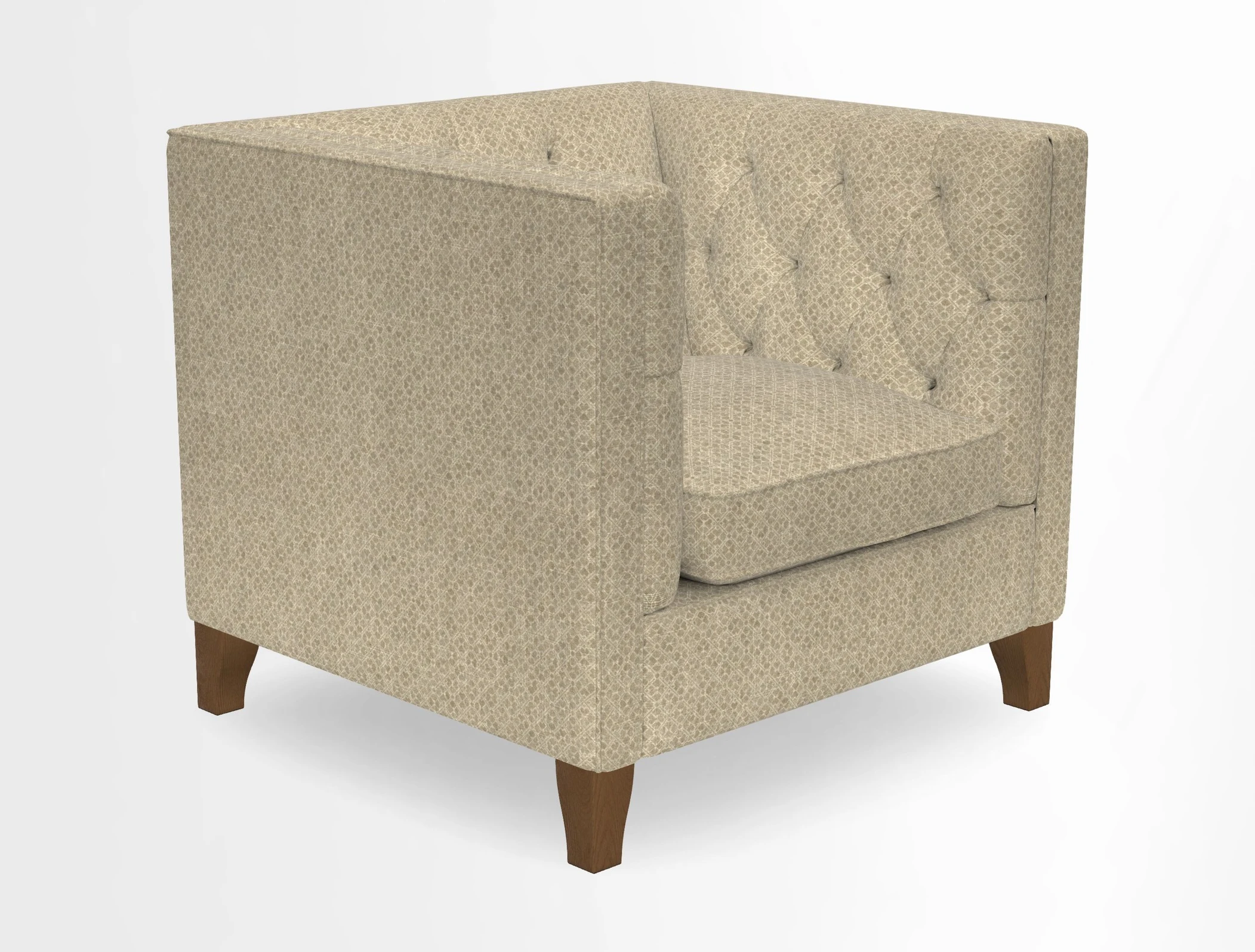 Haresfield Chair in Two Tone Plain Biscuit