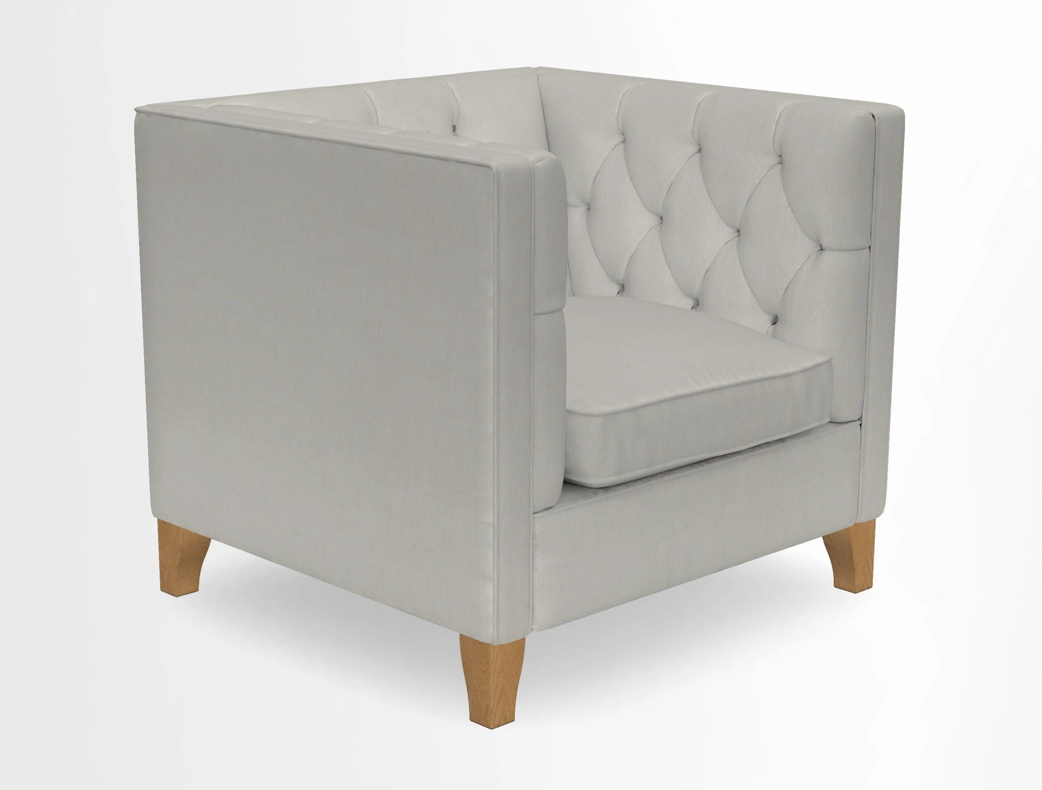 Haresfield Chair in Two Tone Plain Biscuit