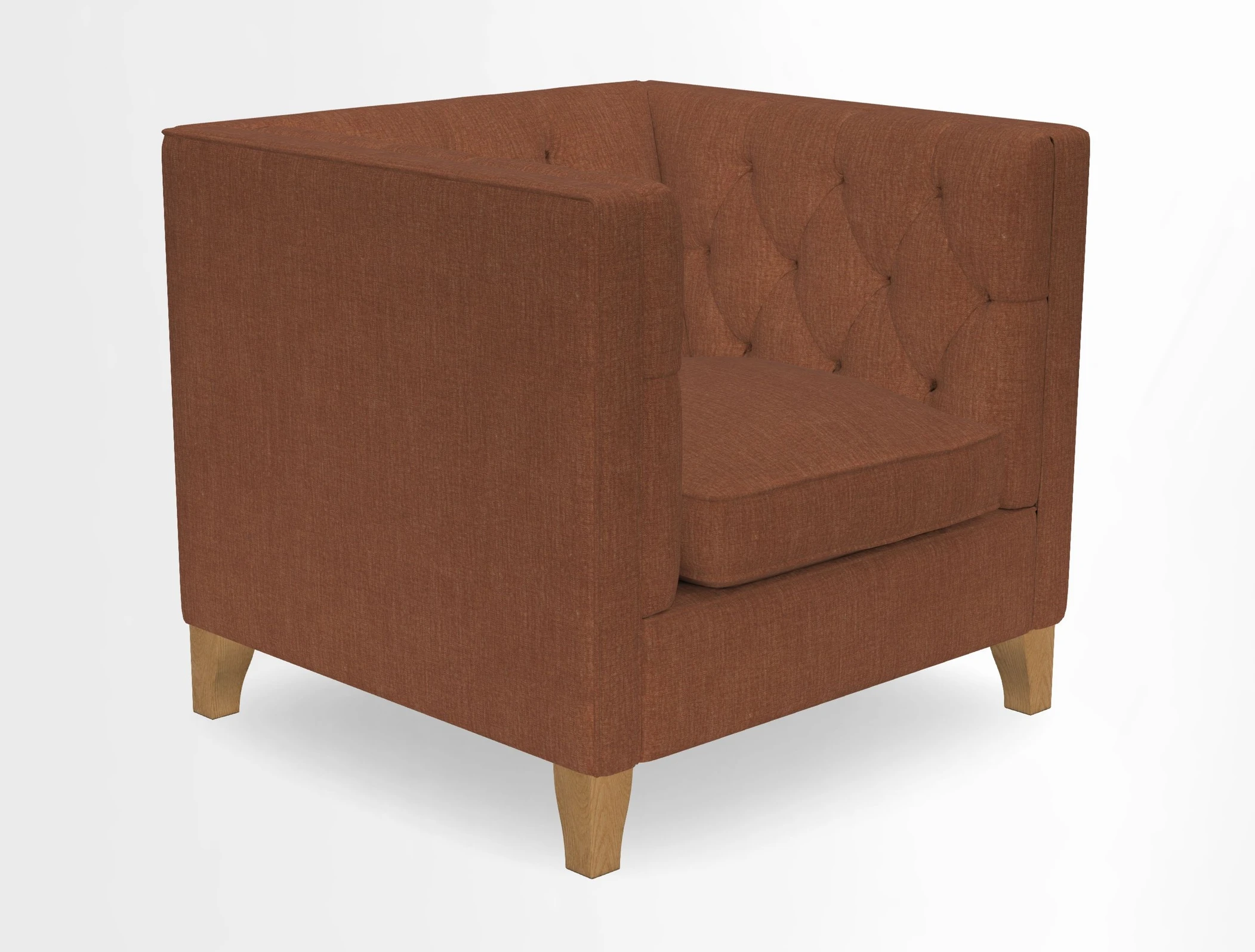 Haresfield Chair in Two Tone Plain Biscuit