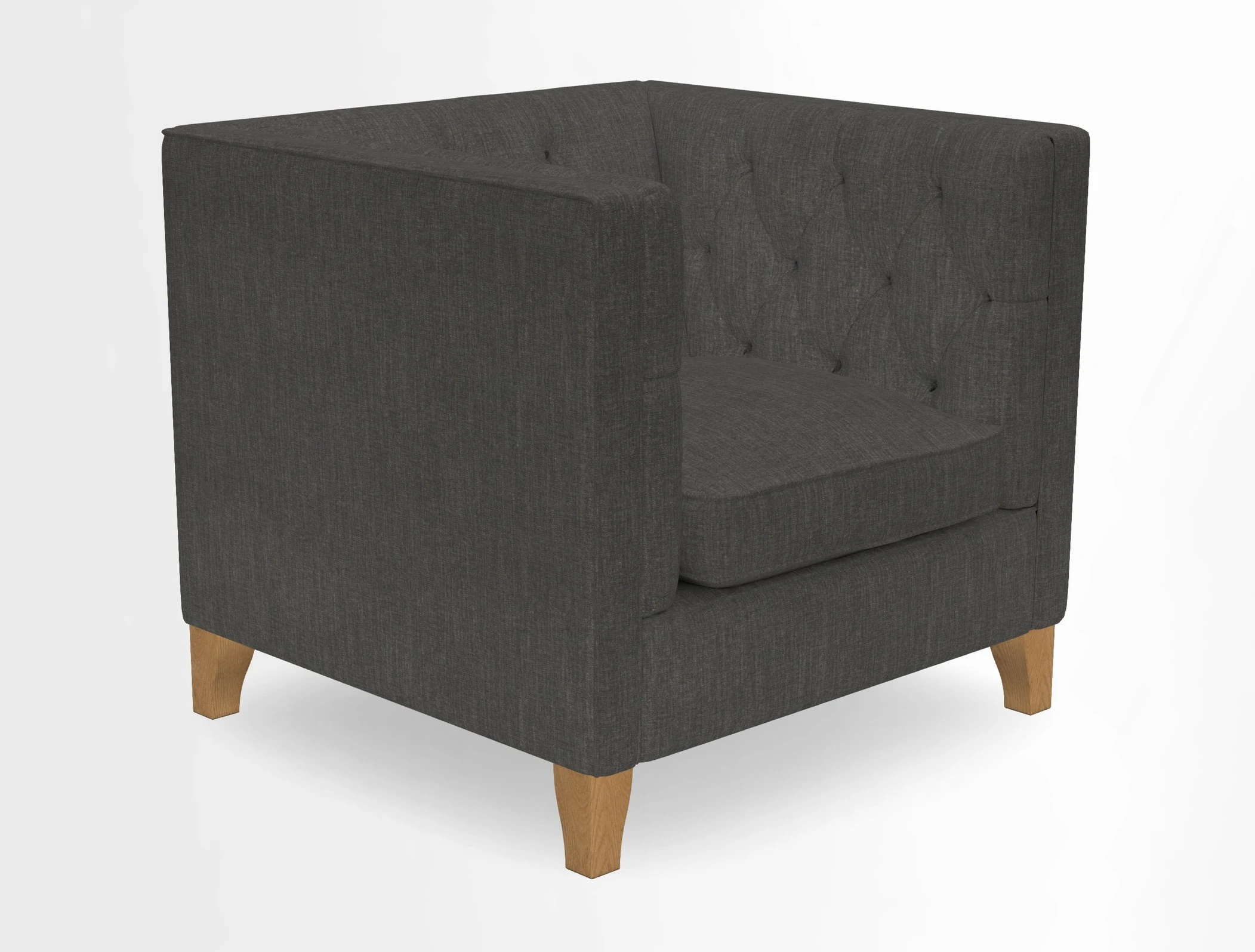 Haresfield Chair in Two Tone Plain Biscuit
