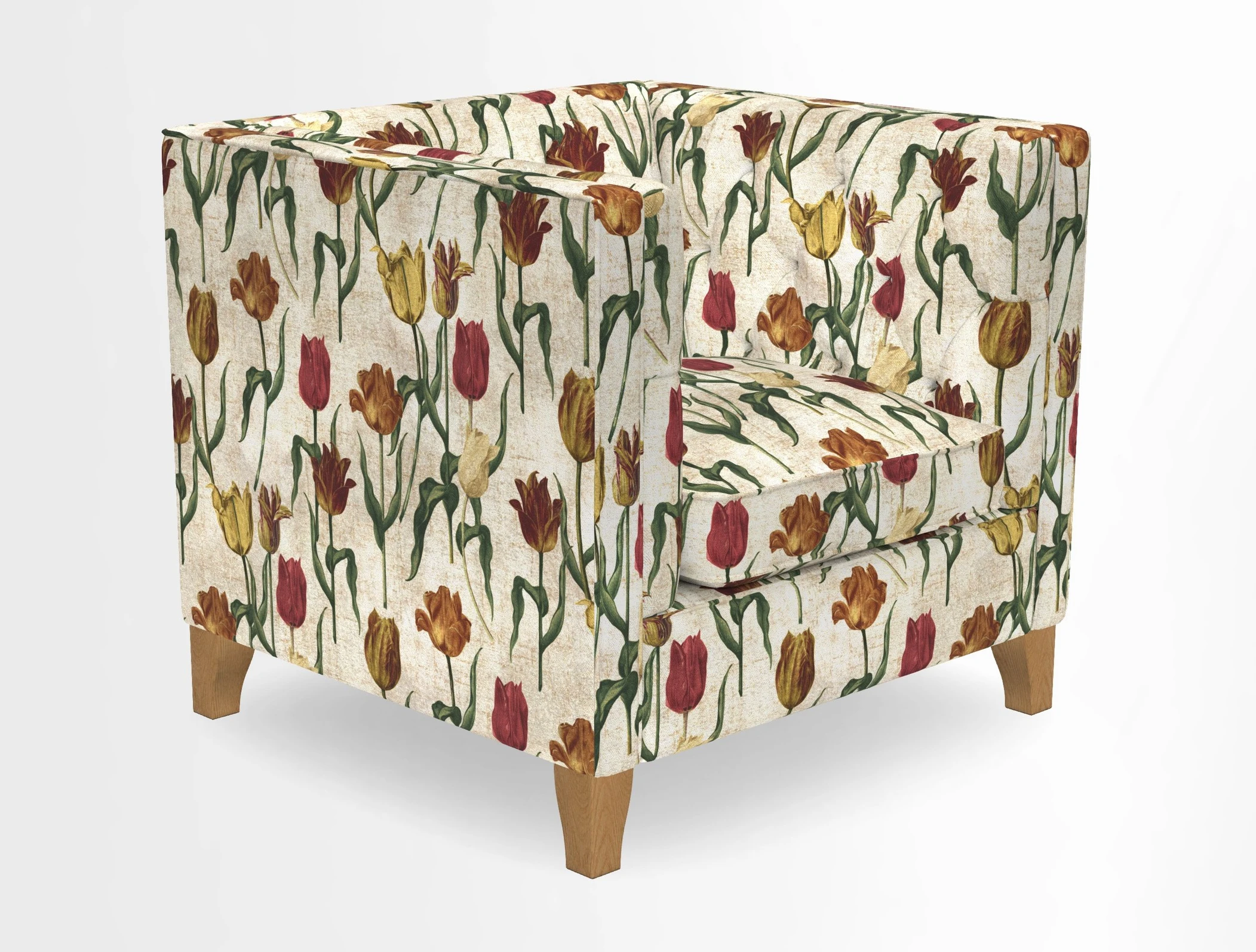 Haresfield Chair in Two Tone Plain Biscuit