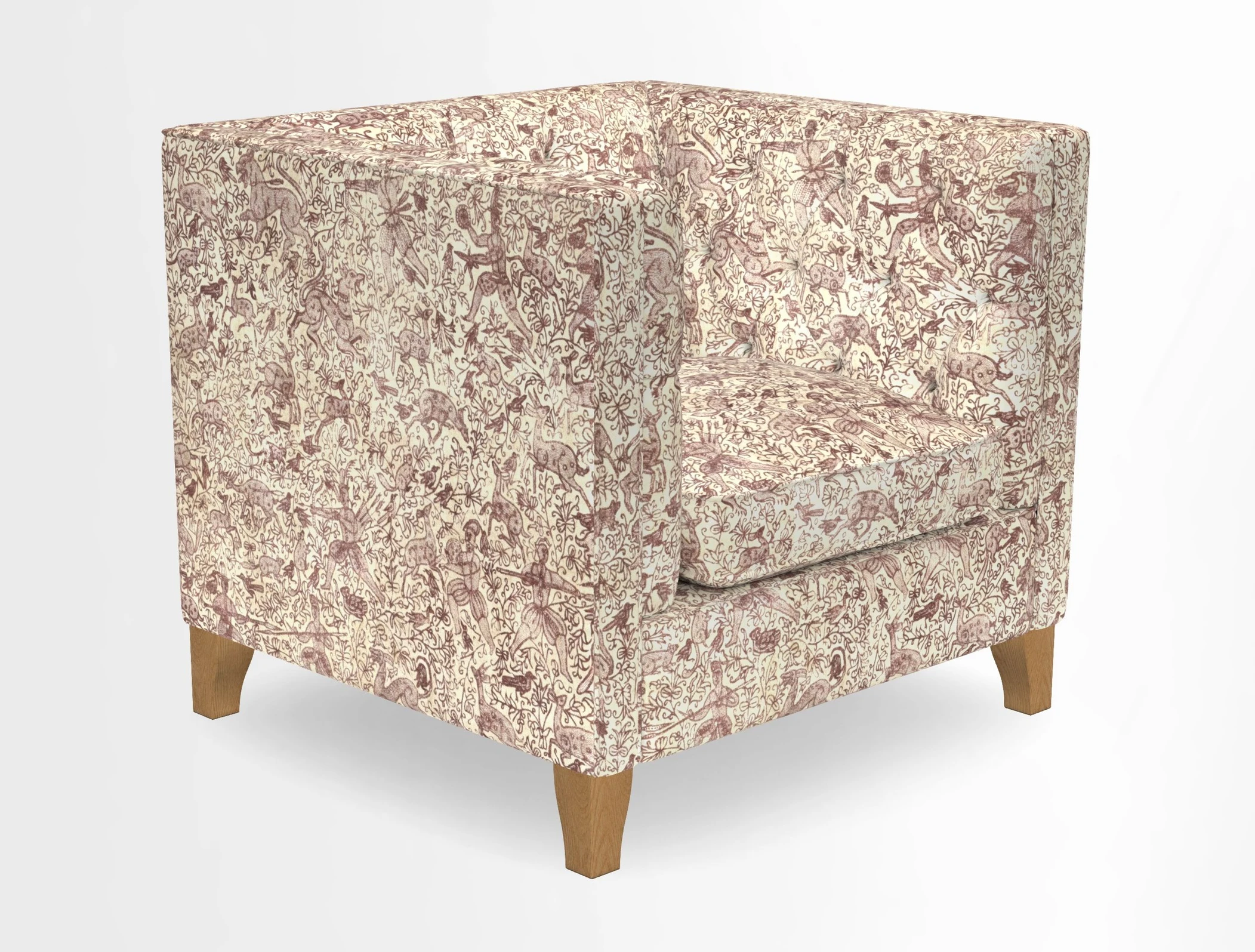 Haresfield Chair in Two Tone Plain Biscuit