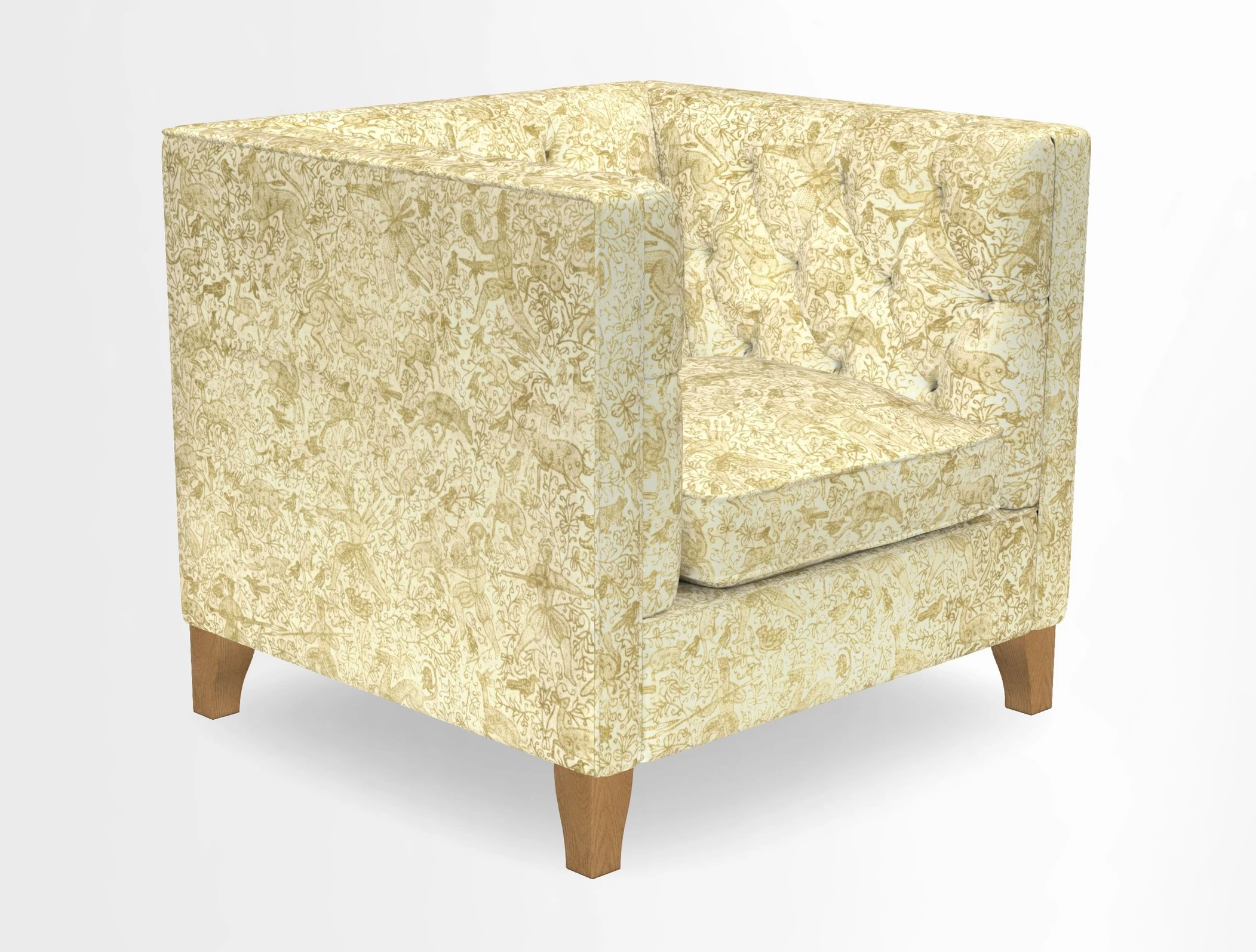 Haresfield Chair in Two Tone Plain Biscuit