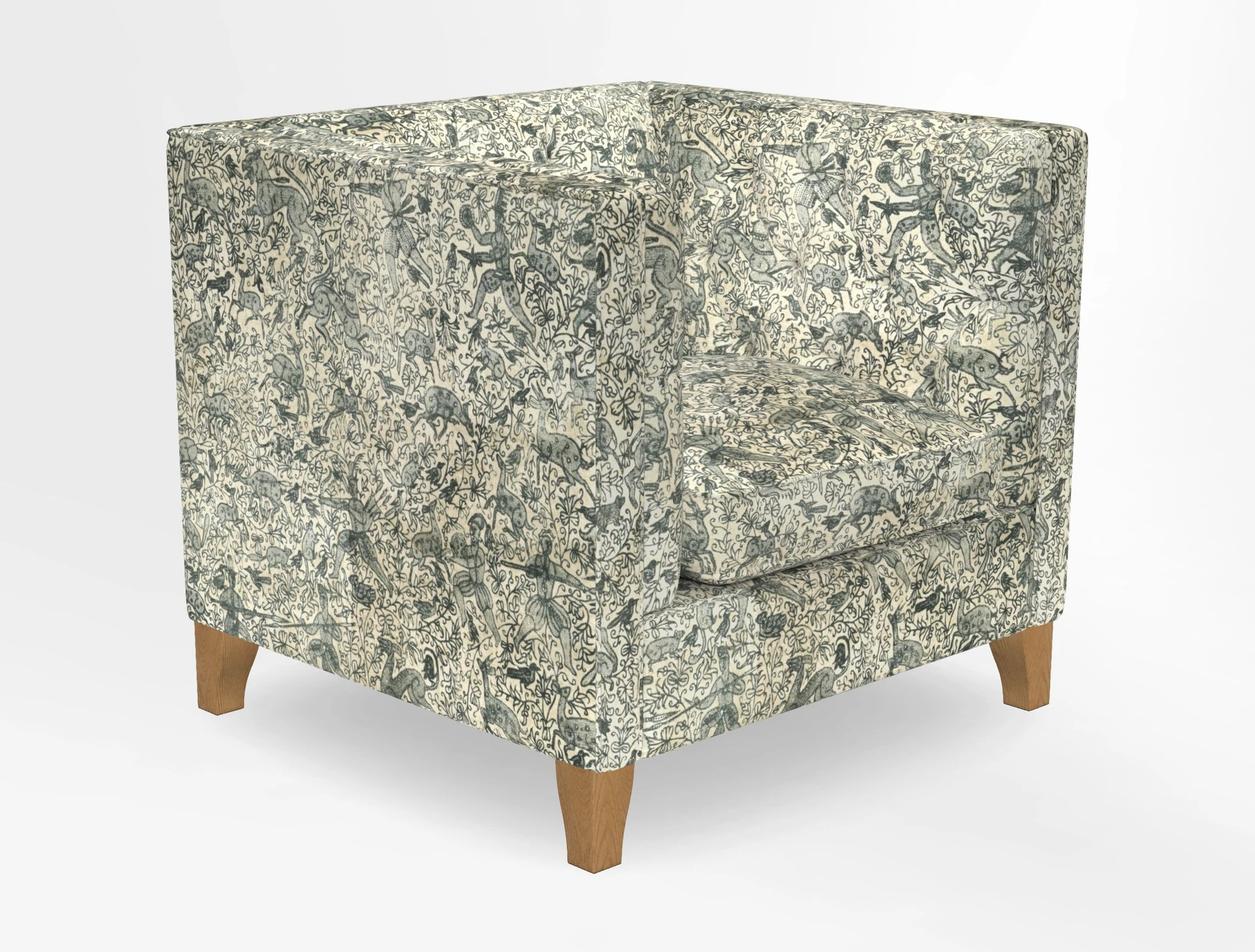 Haresfield Chair in Two Tone Plain Biscuit