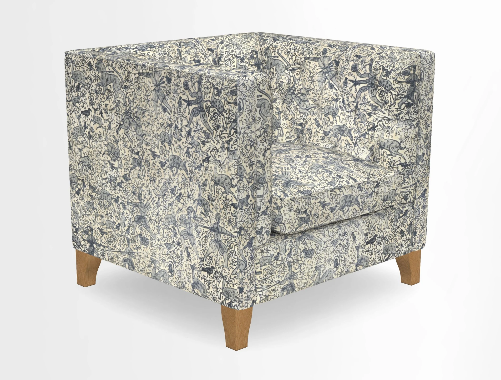 Haresfield Chair in Two Tone Plain Biscuit